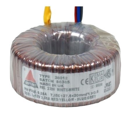 Amplimo 28012 50 VA | 2 x 12 V Toroidal Transformer