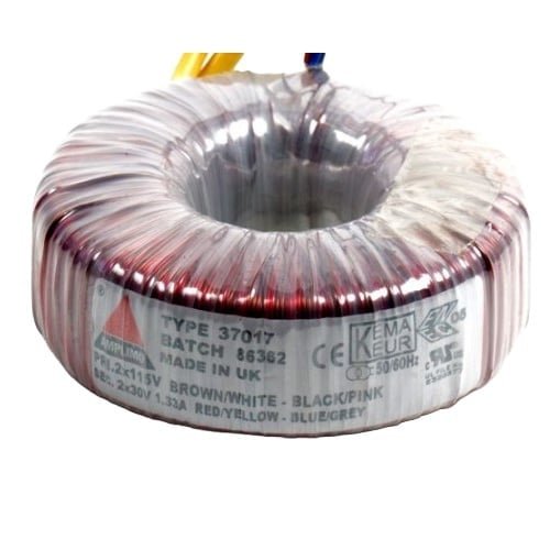 Amplimo 38017 80 VA | 2 x 30 V Toroidal Transformer