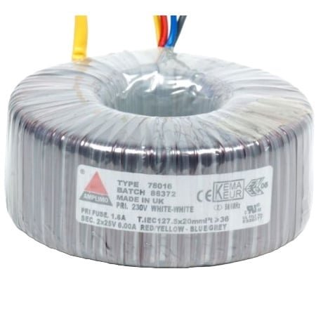Amplimo 78015 300 VA | 2 x 25 V Toroidal Transformer