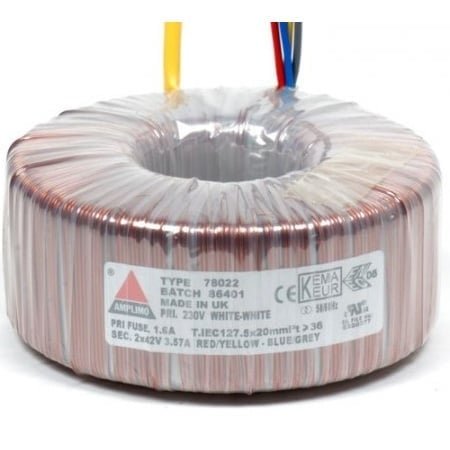Amplimo 78015 300 VA | 2 x 42 V Toroidal Transformer