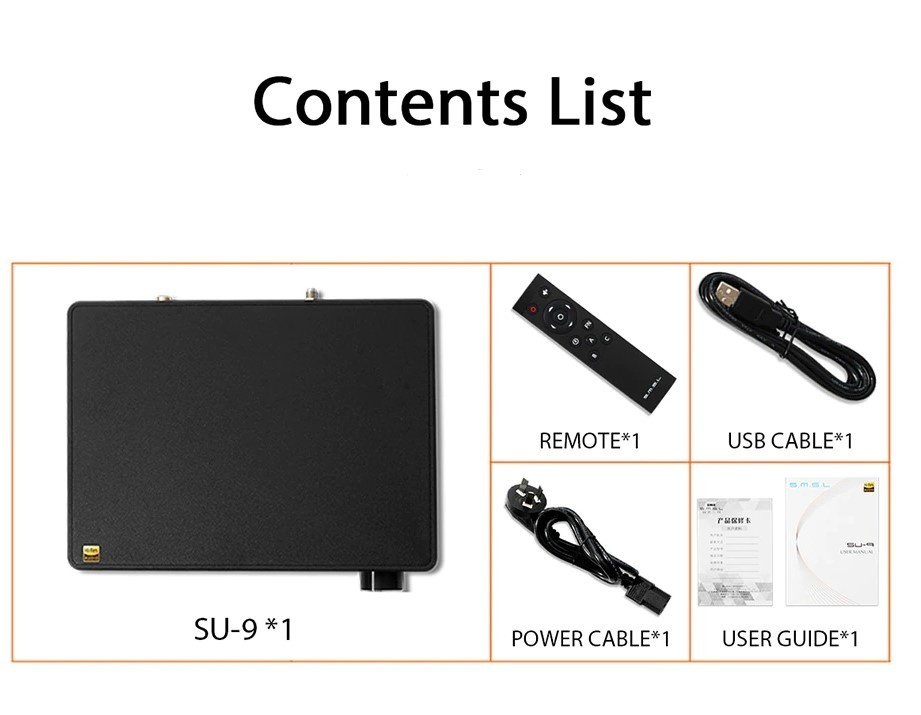 SMSL SU-9 | MQA | 32 bit/768 kHz | Bluetooth | Audio DAC