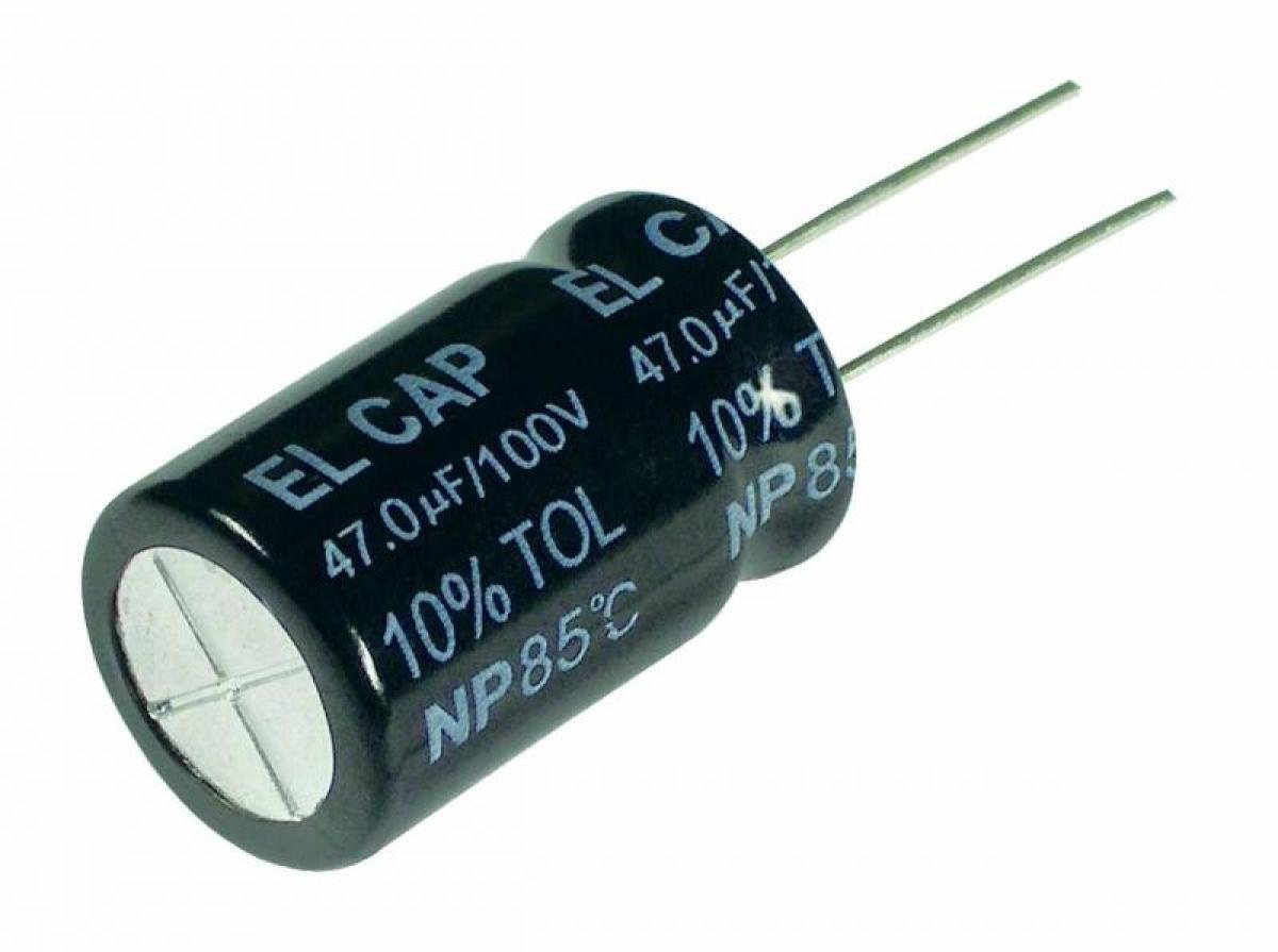 Intertechnik ELCR kondenzátor – 10 µF | 100 DC | ±10%