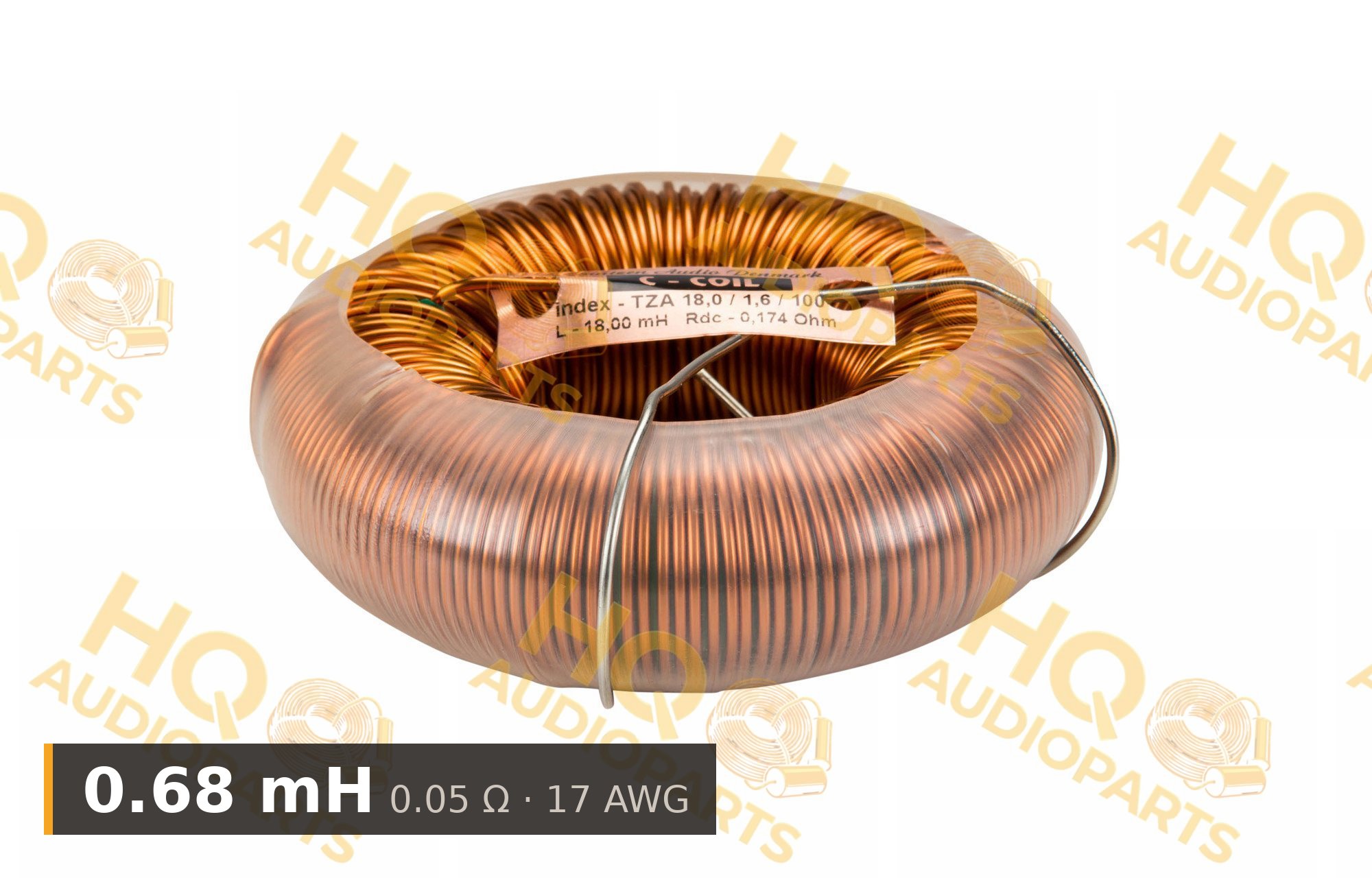 Jantzen Audio 000-6002 | 0,68 mH | 0,05 ohm | 5% | 17 AWG | C-Coil tekercs