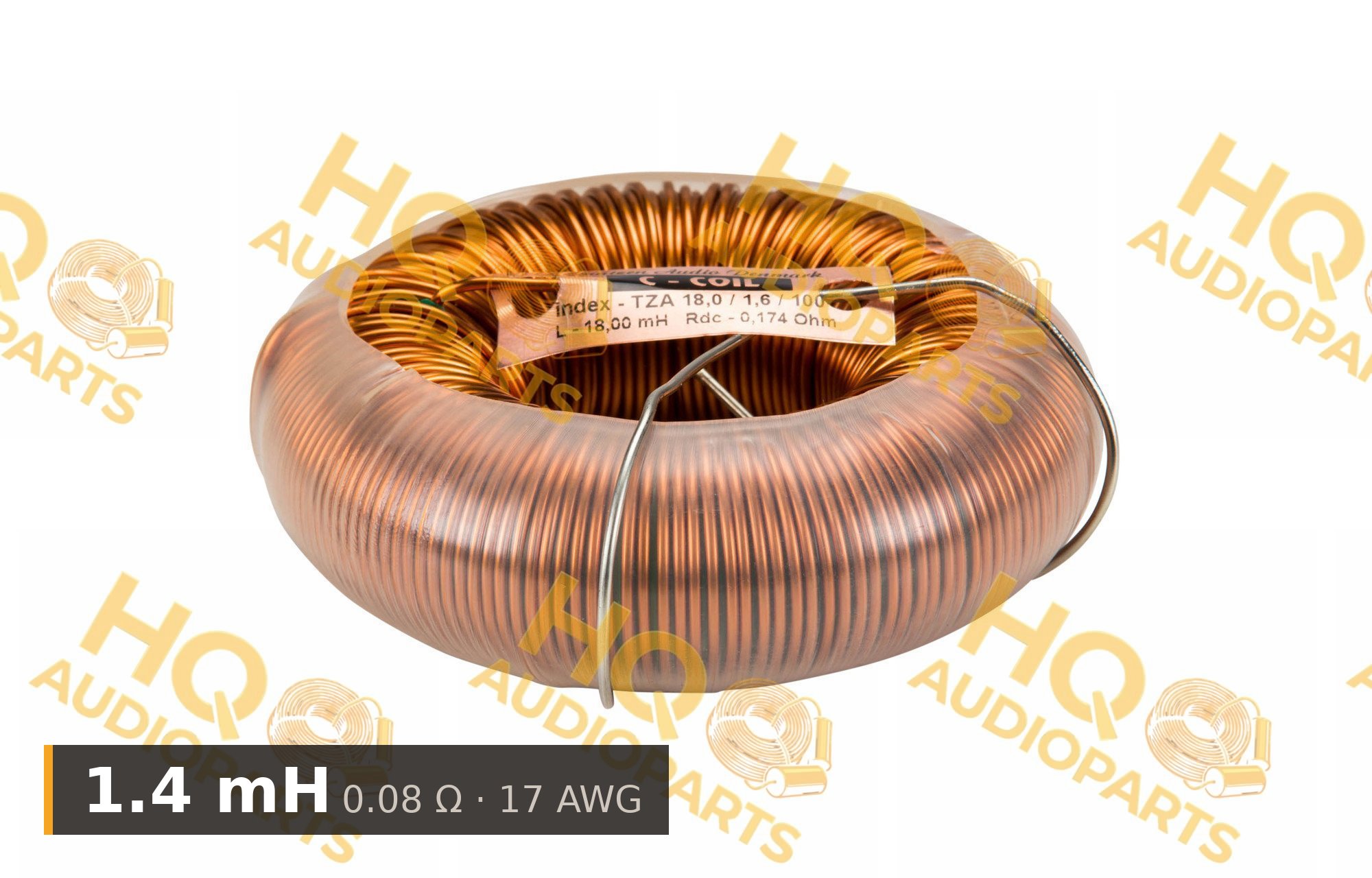 Jantzen Audio 000-603014 | 1,4 mH | 0,08 ohm | 5% | 17 AWG | C-Coil tekercs