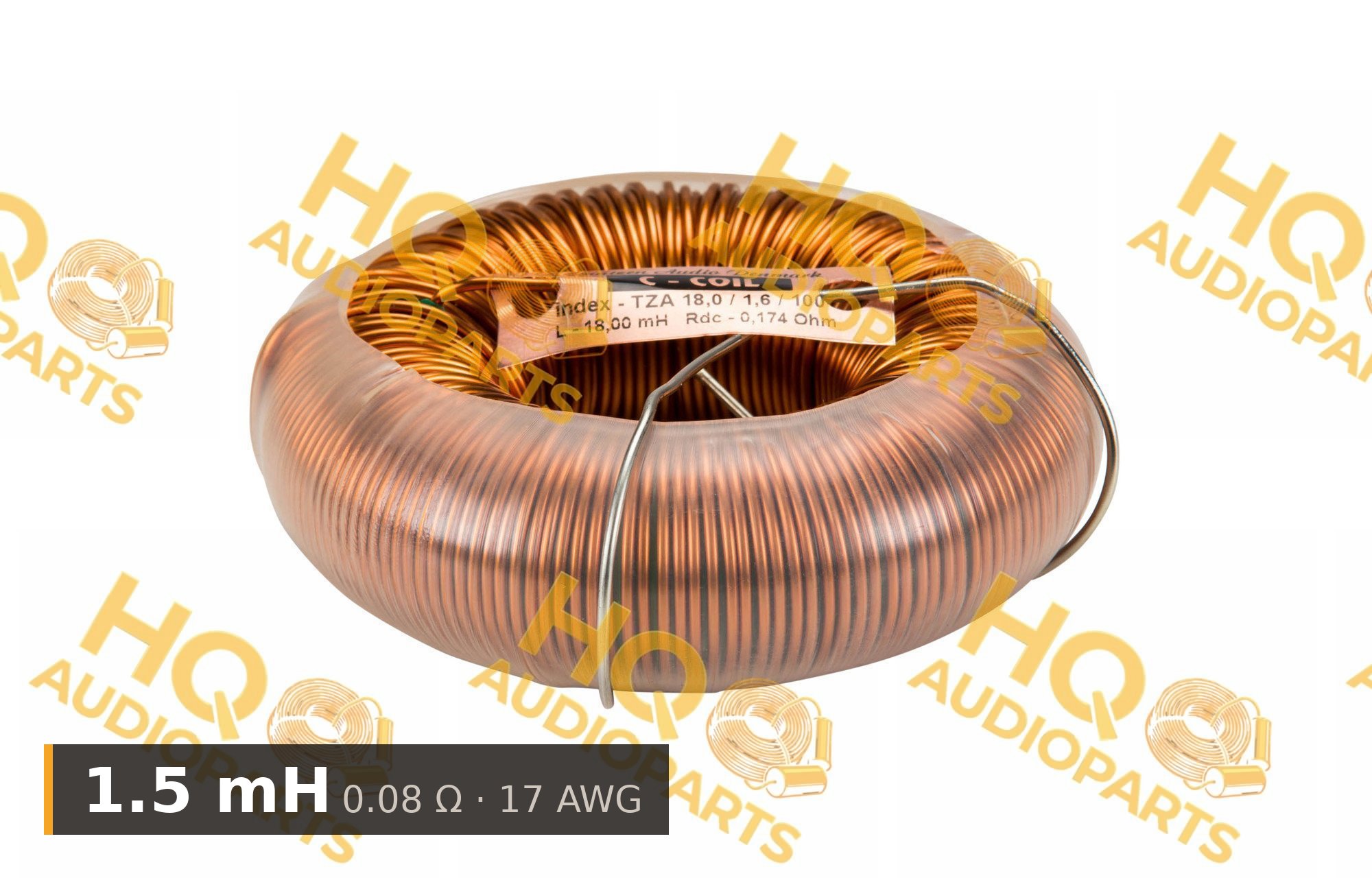 Jantzen Audio 000-6032 | 1,5 mH | 0,08 ohm | 5% | 17 AWG | C-Coil tekercs