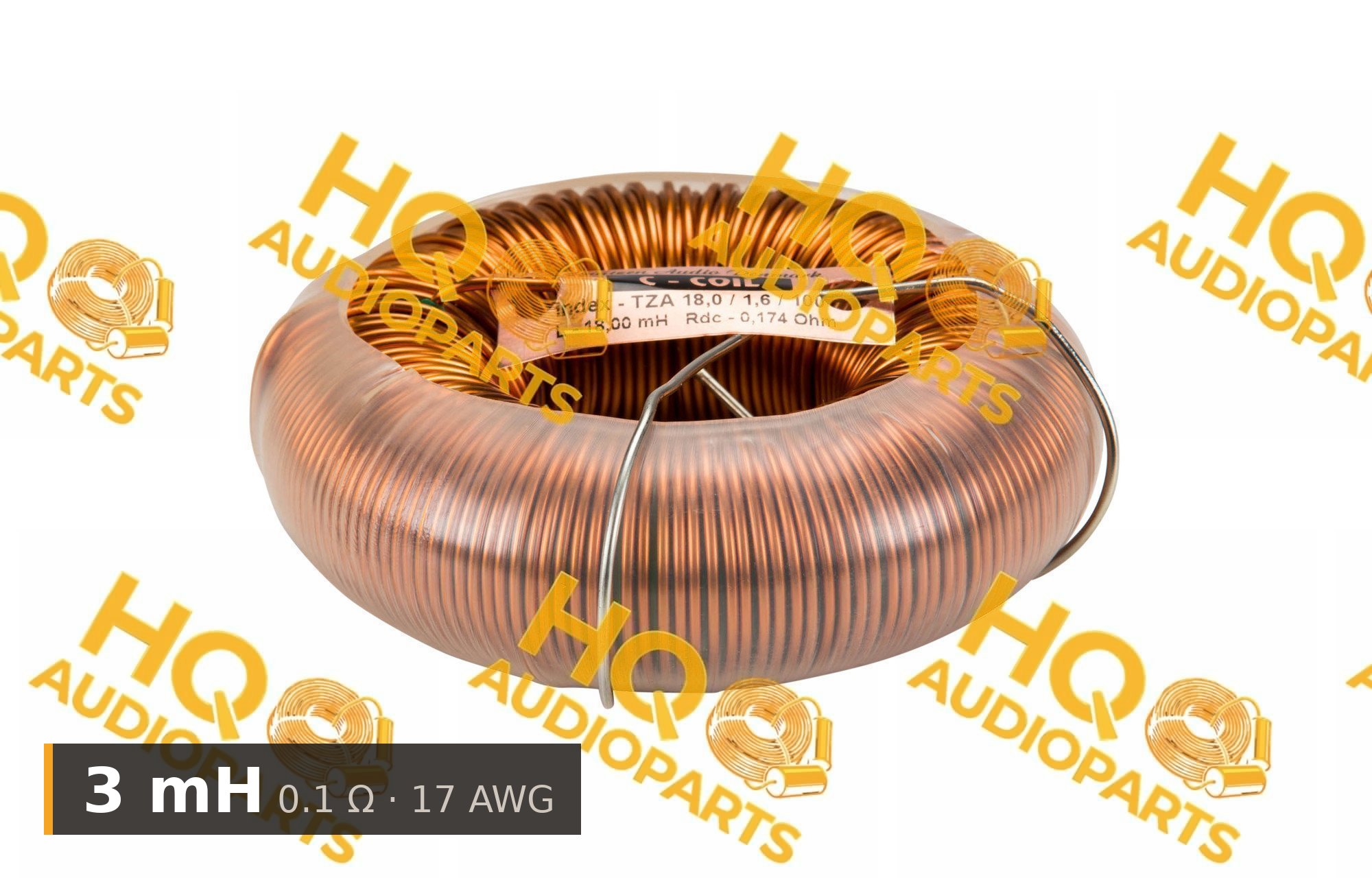 Jantzen Audio 000-6112 | 3 mH | 0,1 ohm | 5% | 17 AWG | C-Coil tekercs