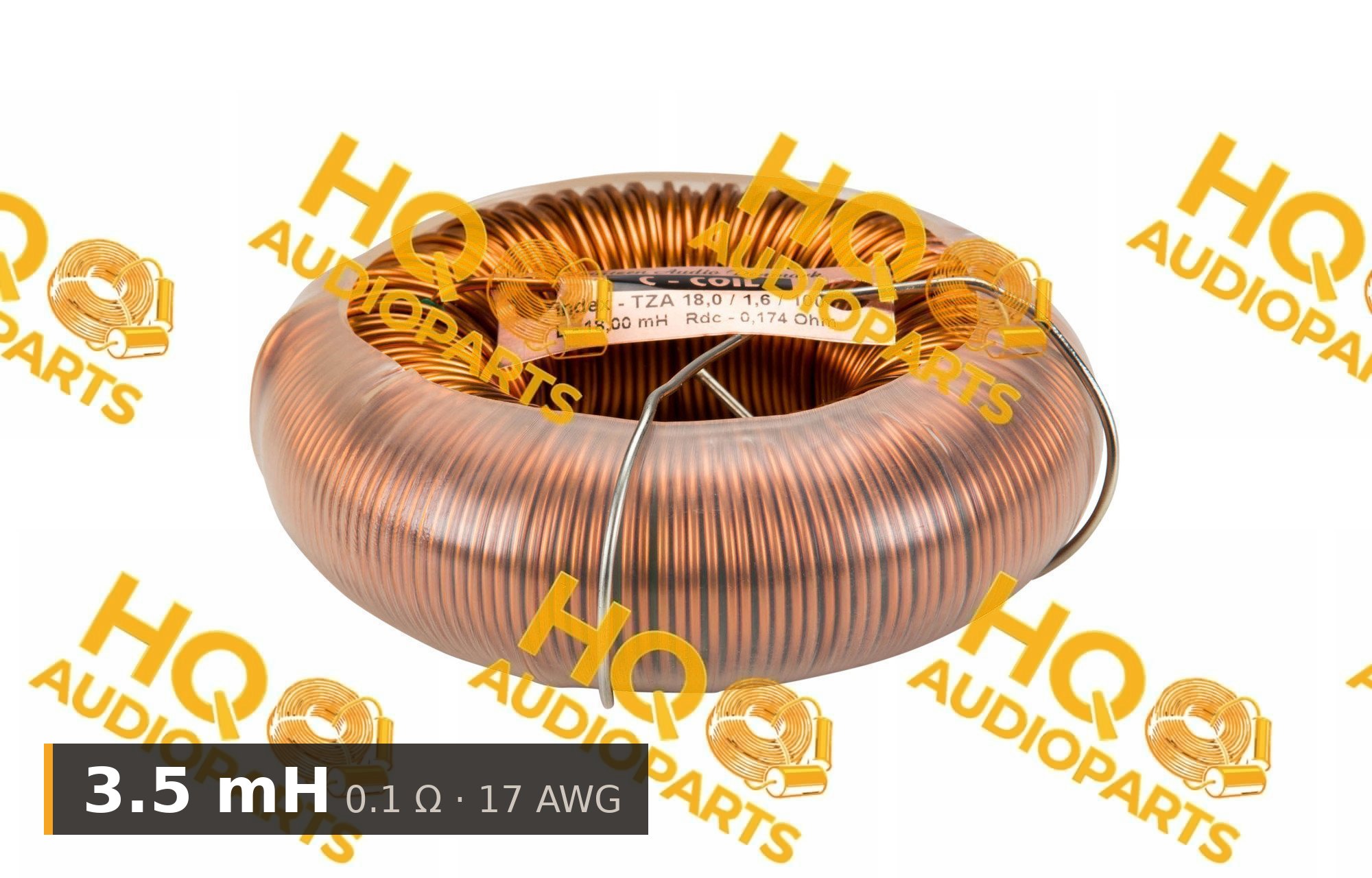Jantzen Audio 000-6140 | 3,5 mH | 0,1 ohm | 5% | 17 AWG | C-Coil tekercs