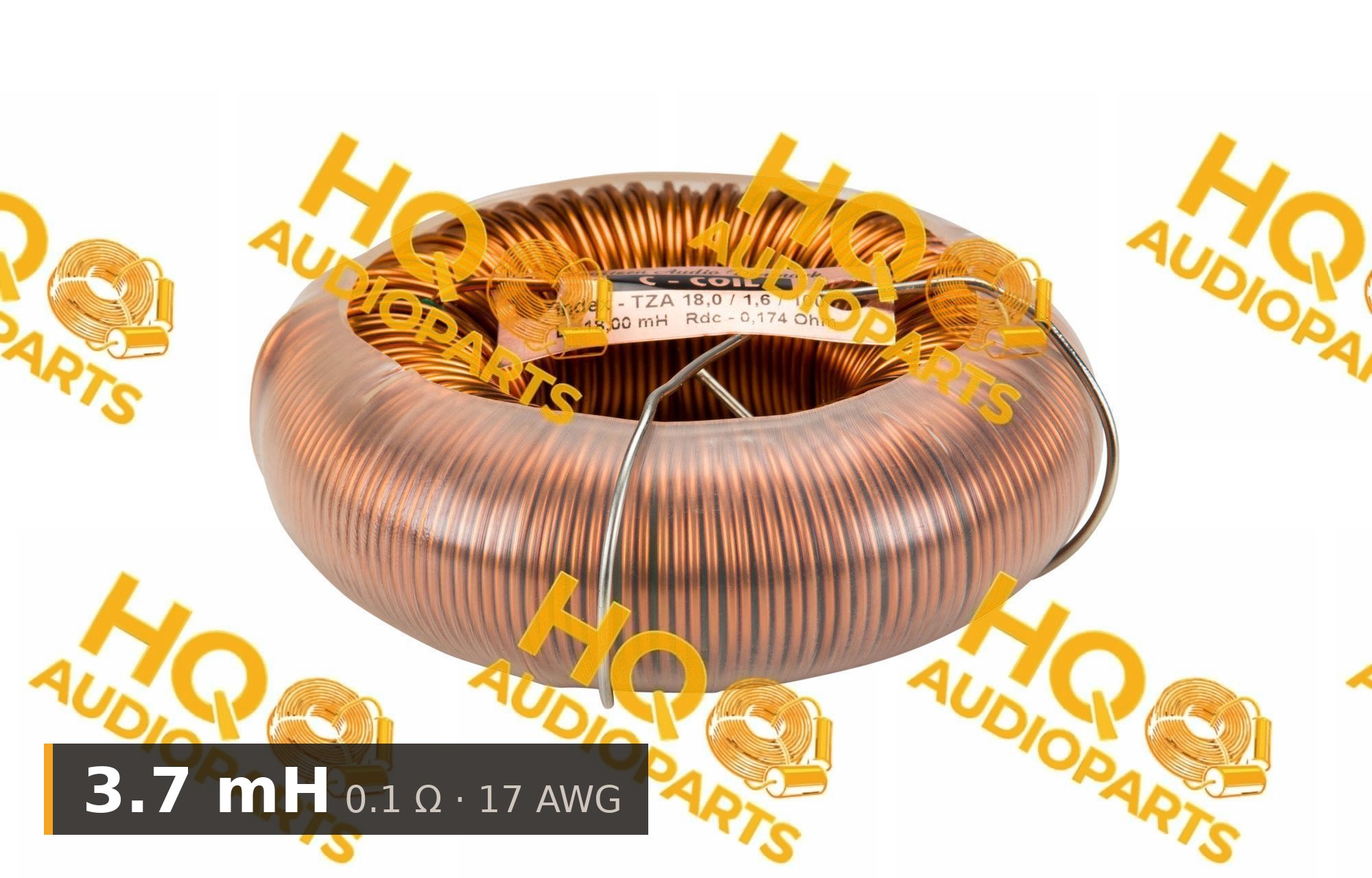 Jantzen Audio 000-6148 | 3,7 mH | 0,1 ohm | 5% | 17 AWG | C-Coil tekercs
