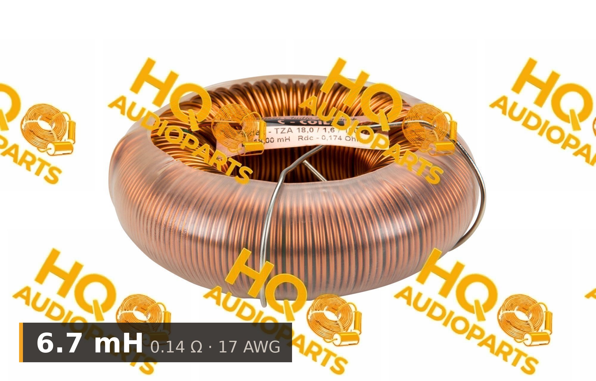 Jantzen Audio 000-6353 | 6,7 mH | 0,14 ohm | 5% | 17 AWG | C-Coil tekercs