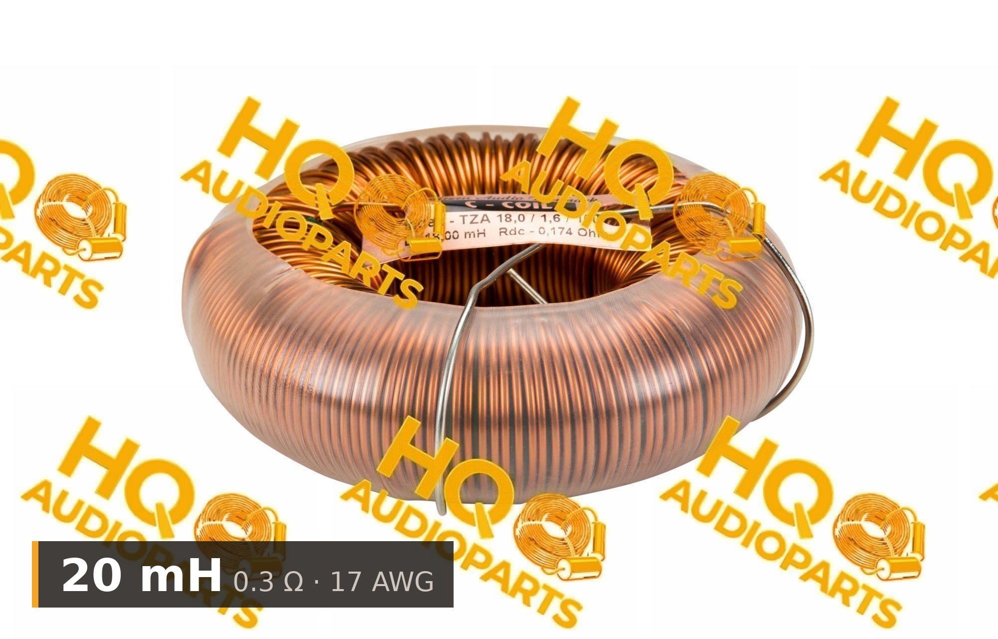 Jantzen Audio 000-6602 | 20 mH | 0.3 Ω | 5% | 17 AWG | C-Coil
