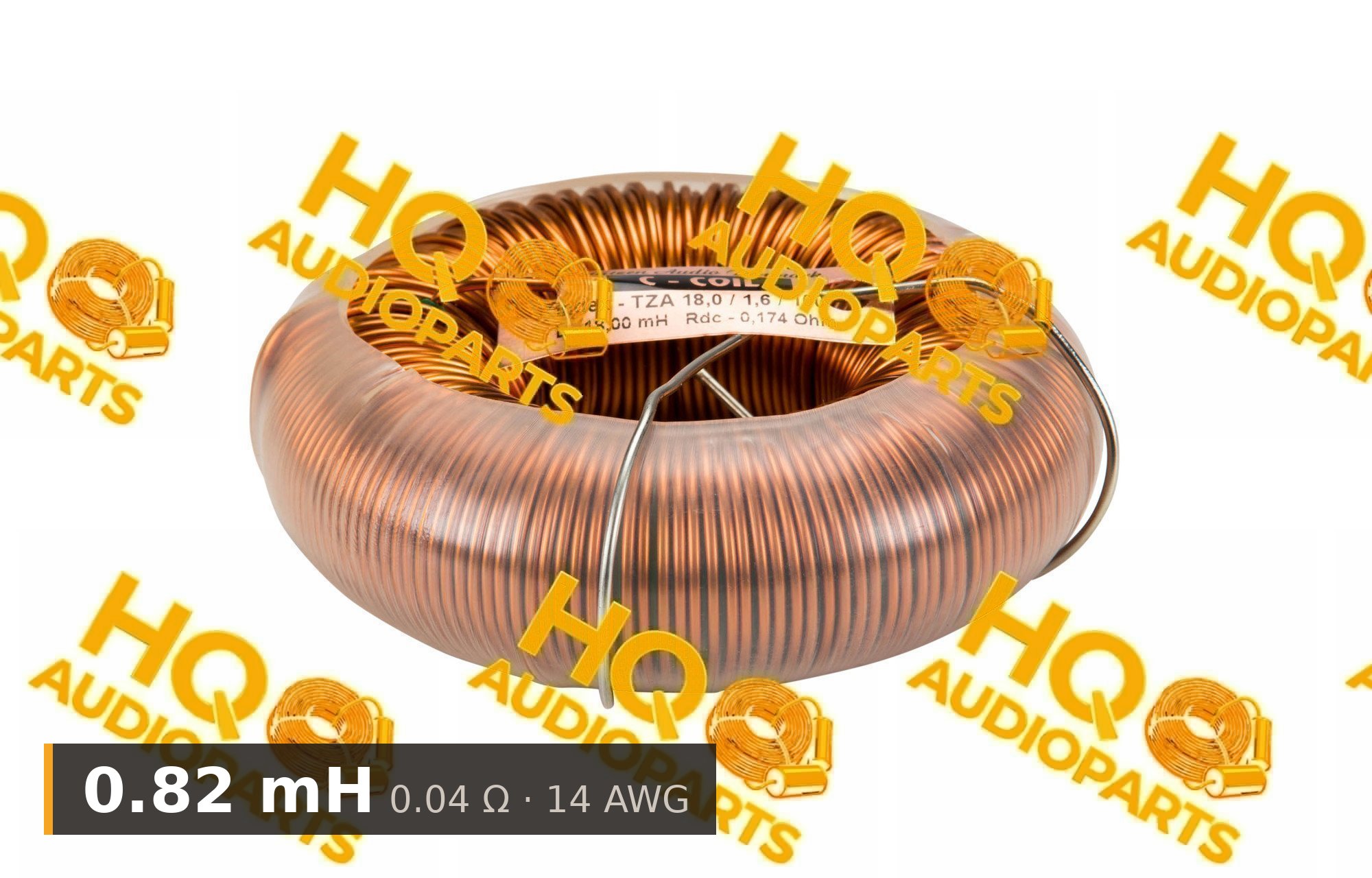 Jantzen Audio 000-6017 | 0.82 mH | 0.04 Ω | 5% | 14 AWG | C-Coil