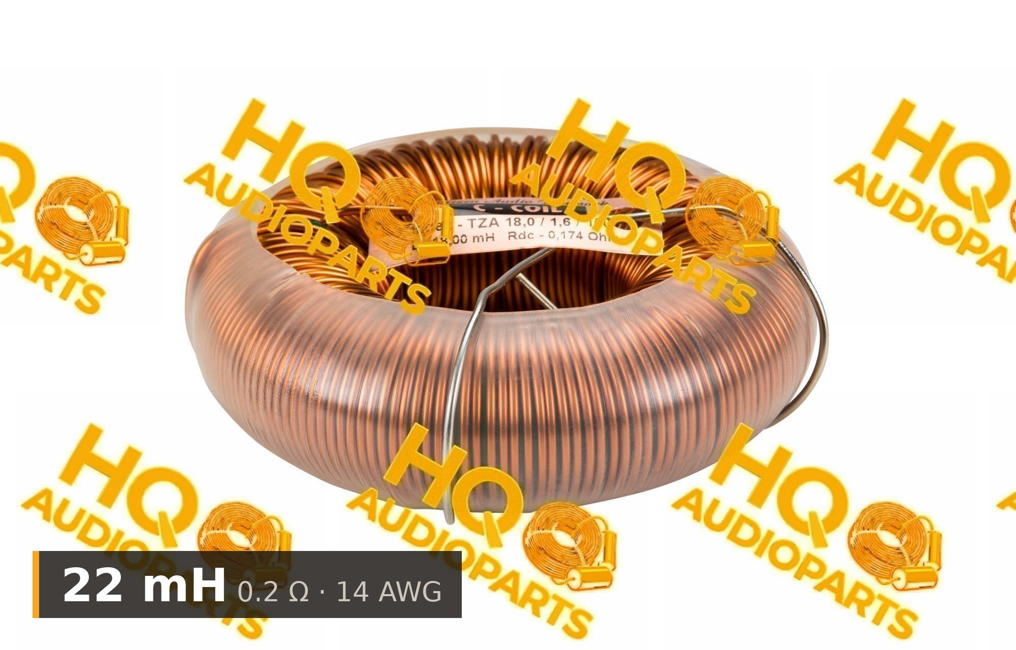 Jantzen Audio 000-6606 | 22 mH | 0.2 Ω | 5% | 14 AWG | C-Coil