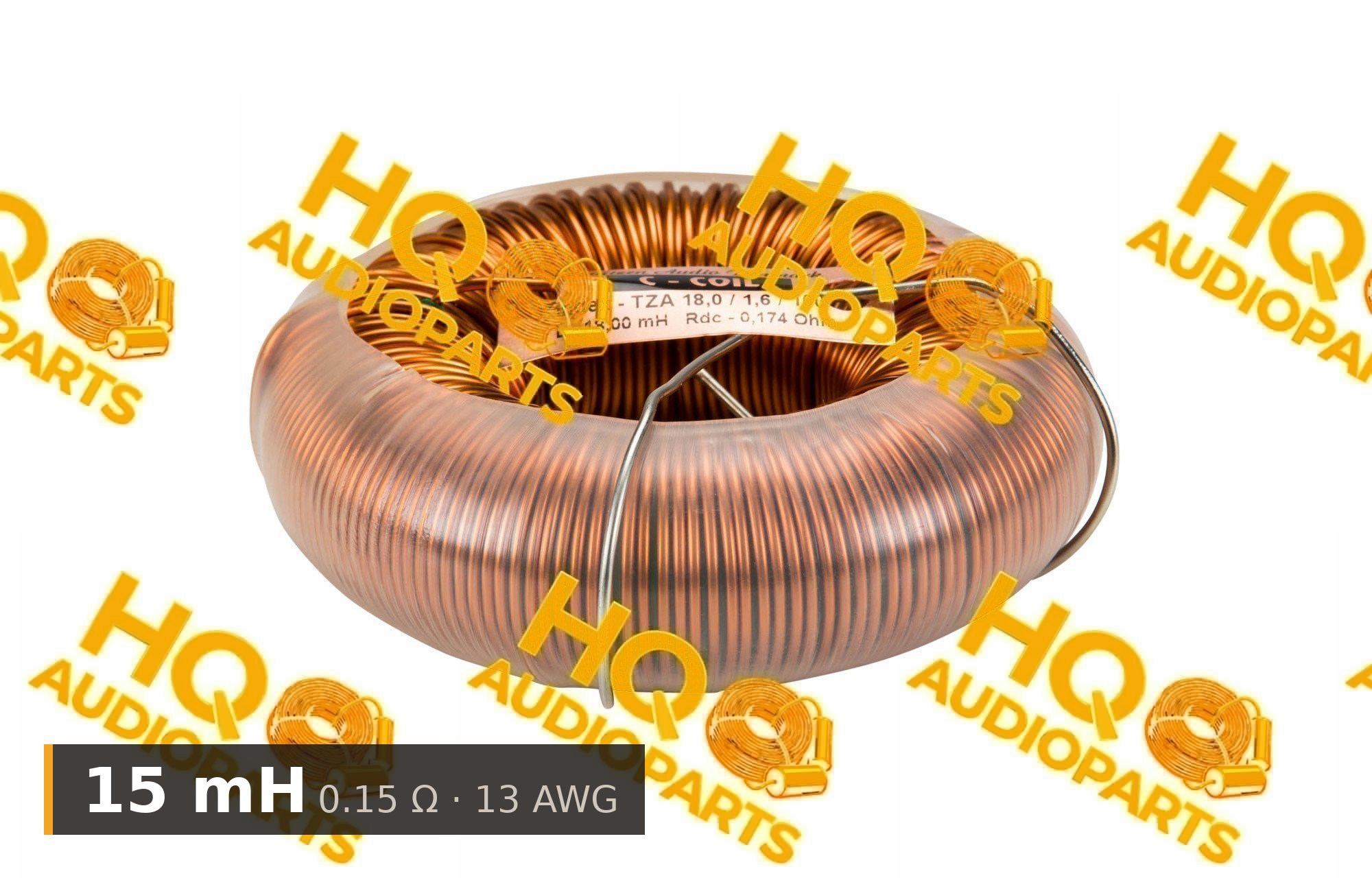 Jantzen Audio 000-6570 | 15 mH | 0.15 Ω | 5% | 13 AWG | C-Coil