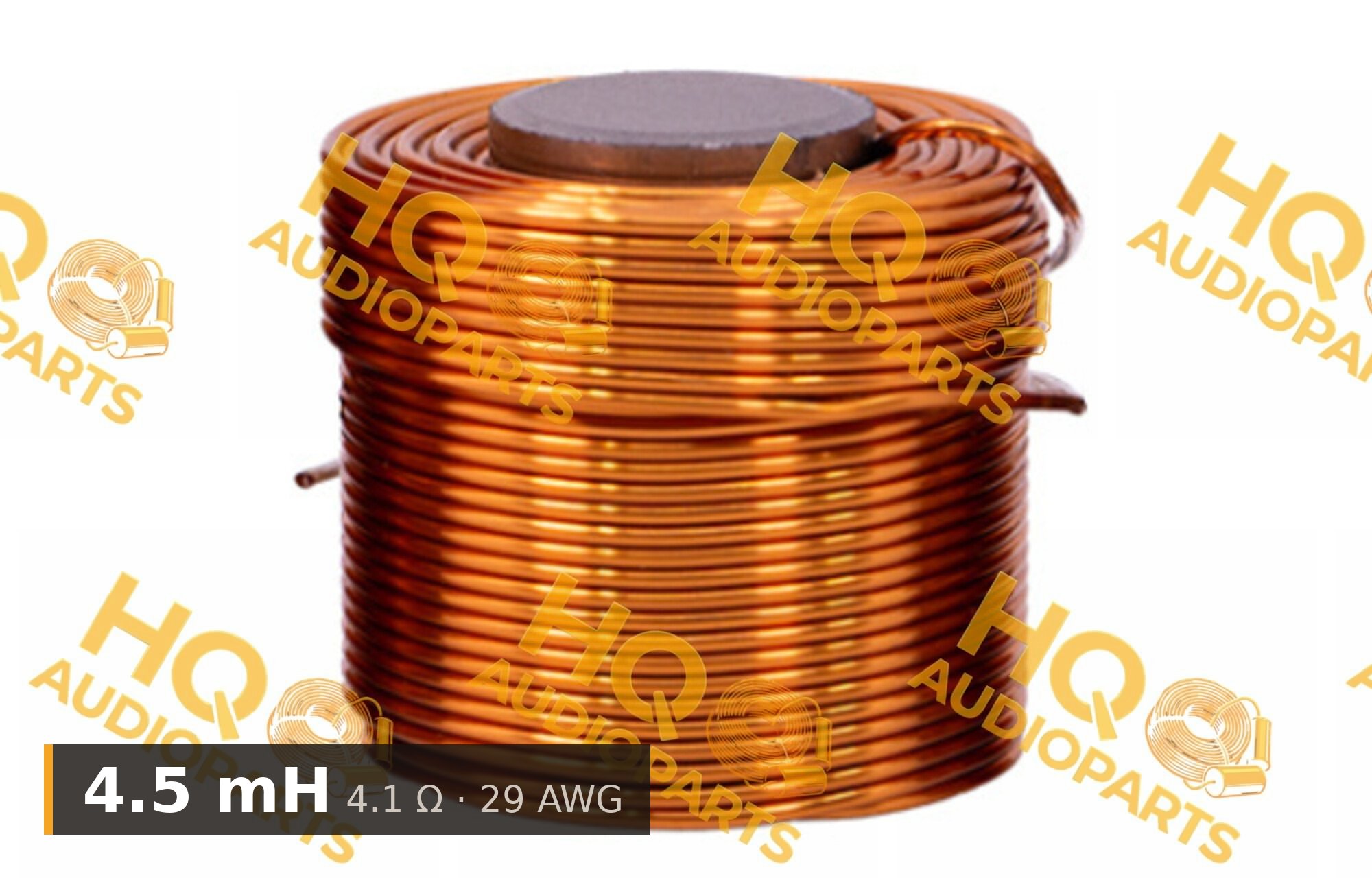 Jantzen Audio 000-2352 | 4.5 mH | 4.1 Ω | 3% | 29 AWG | Iron Core Coil