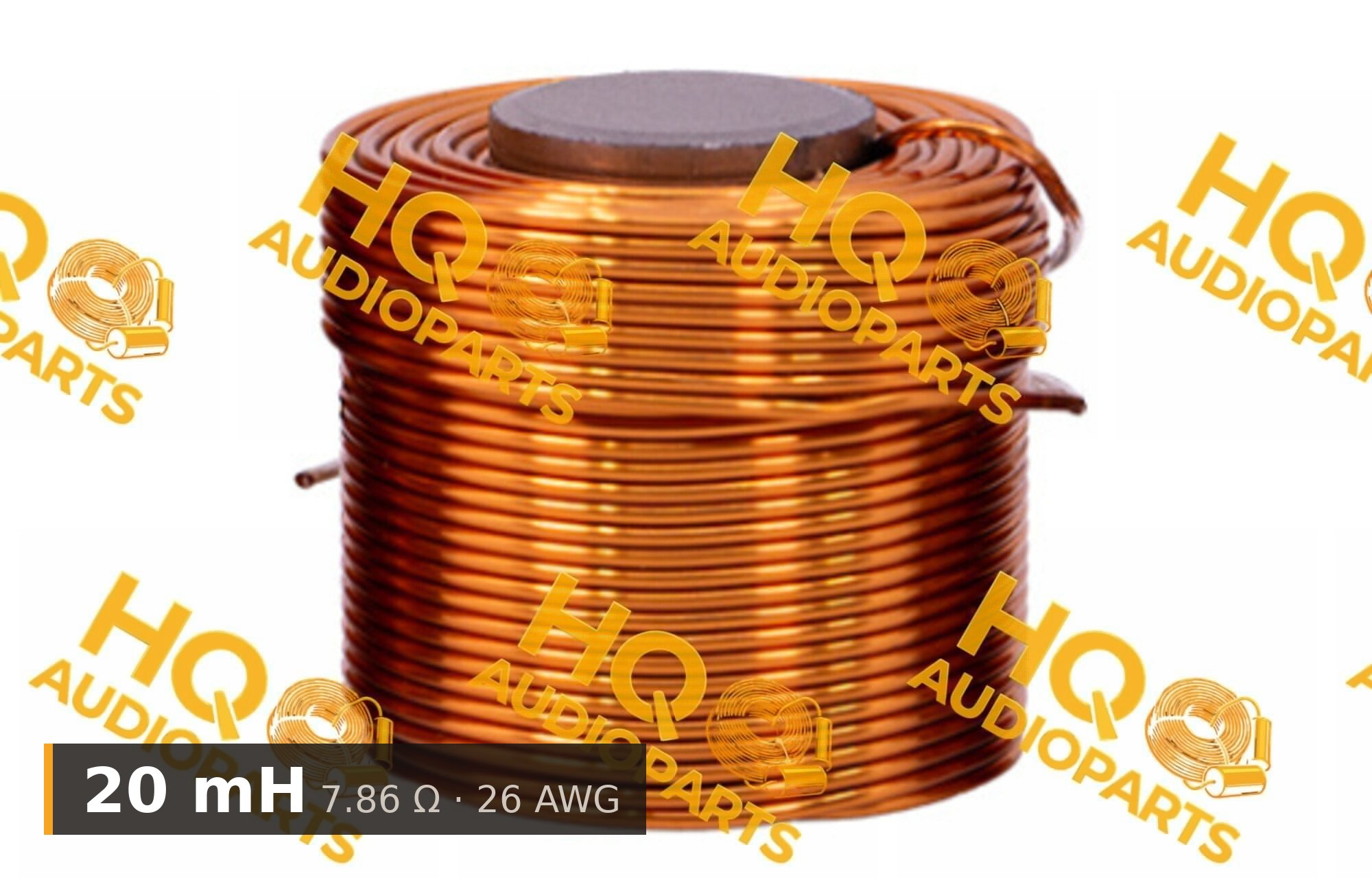 Jantzen Audio 000-2623 | 20 mH | 7.86 Ω | 3% | 26 AWG | Iron Core Coil