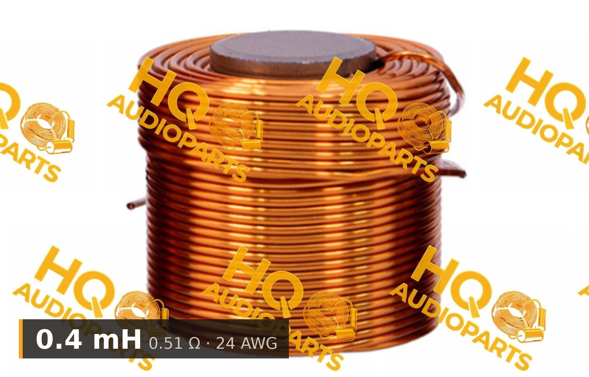 Jantzen Audio 000-2129 | 0.4 mH | 0.51 Ω | 3% | 24 AWG | Iron Core Coil