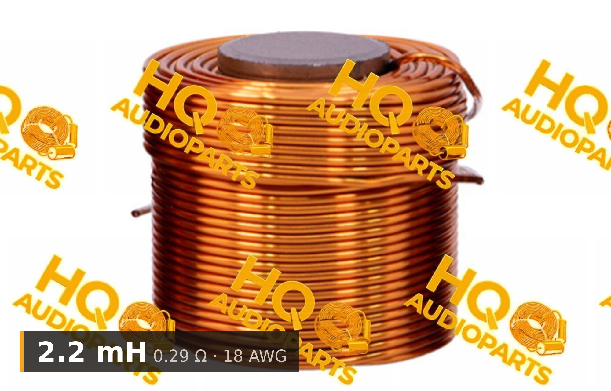 Jantzen Audio 000-2817 | 2,2 mH | 0,29 ohm | 3% | 18 AWG | I vasmagos tekercs