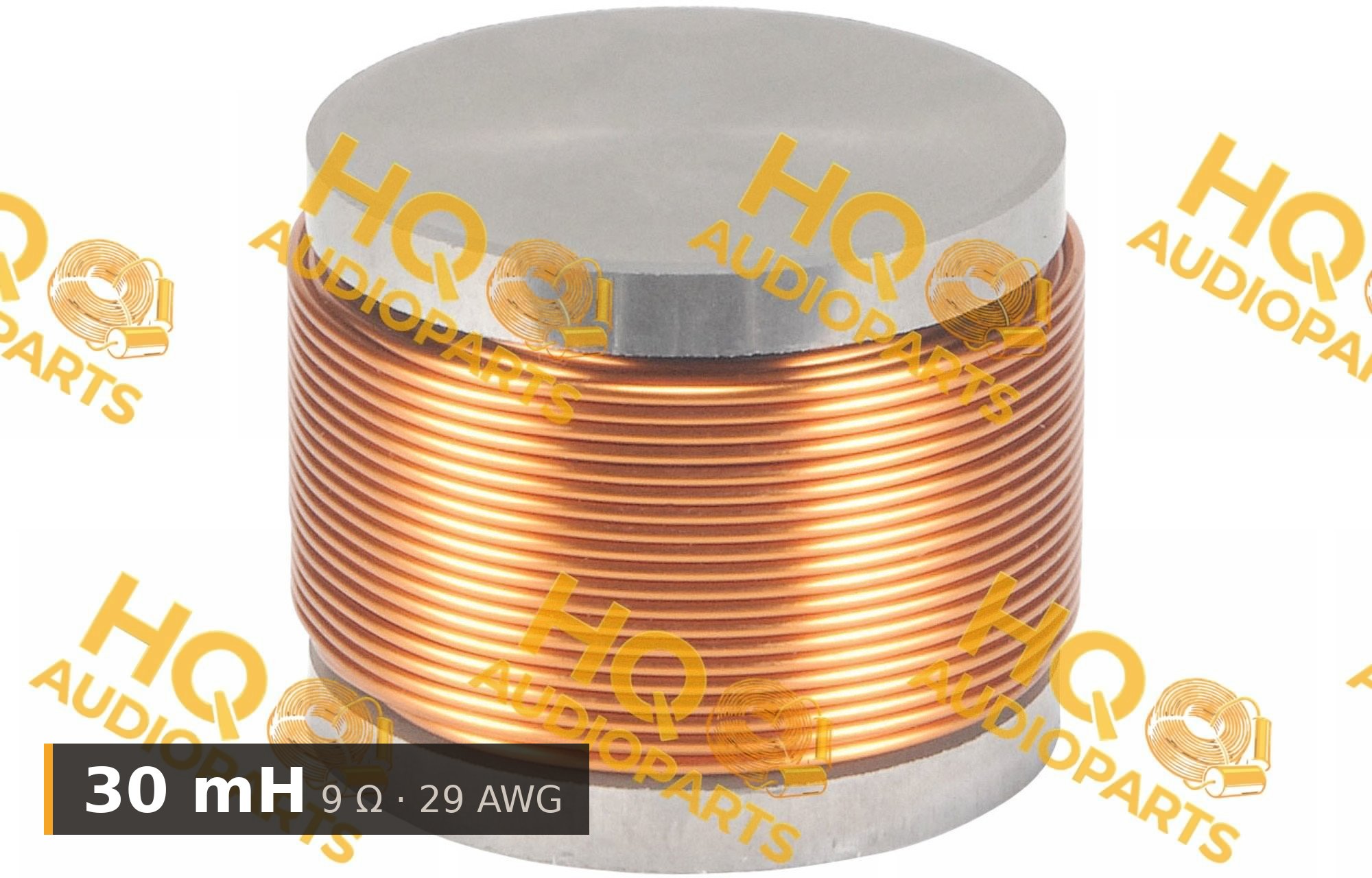 Jantzen Audio 000-5314 | 30 mH | 9 Ω | 3% | 29 AWG | Iron Core Coil With Discs