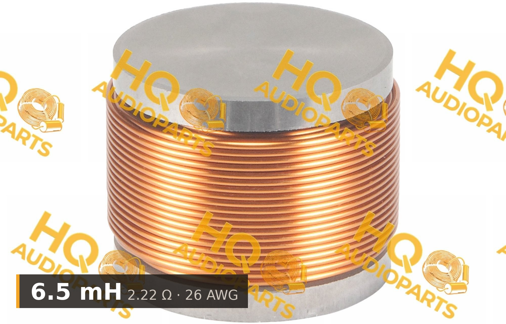 Jantzen Audio 000-5408 | 6,5 mH | 2,22 ohm | 3% | 26 AWG | H vasmagos tekercs
