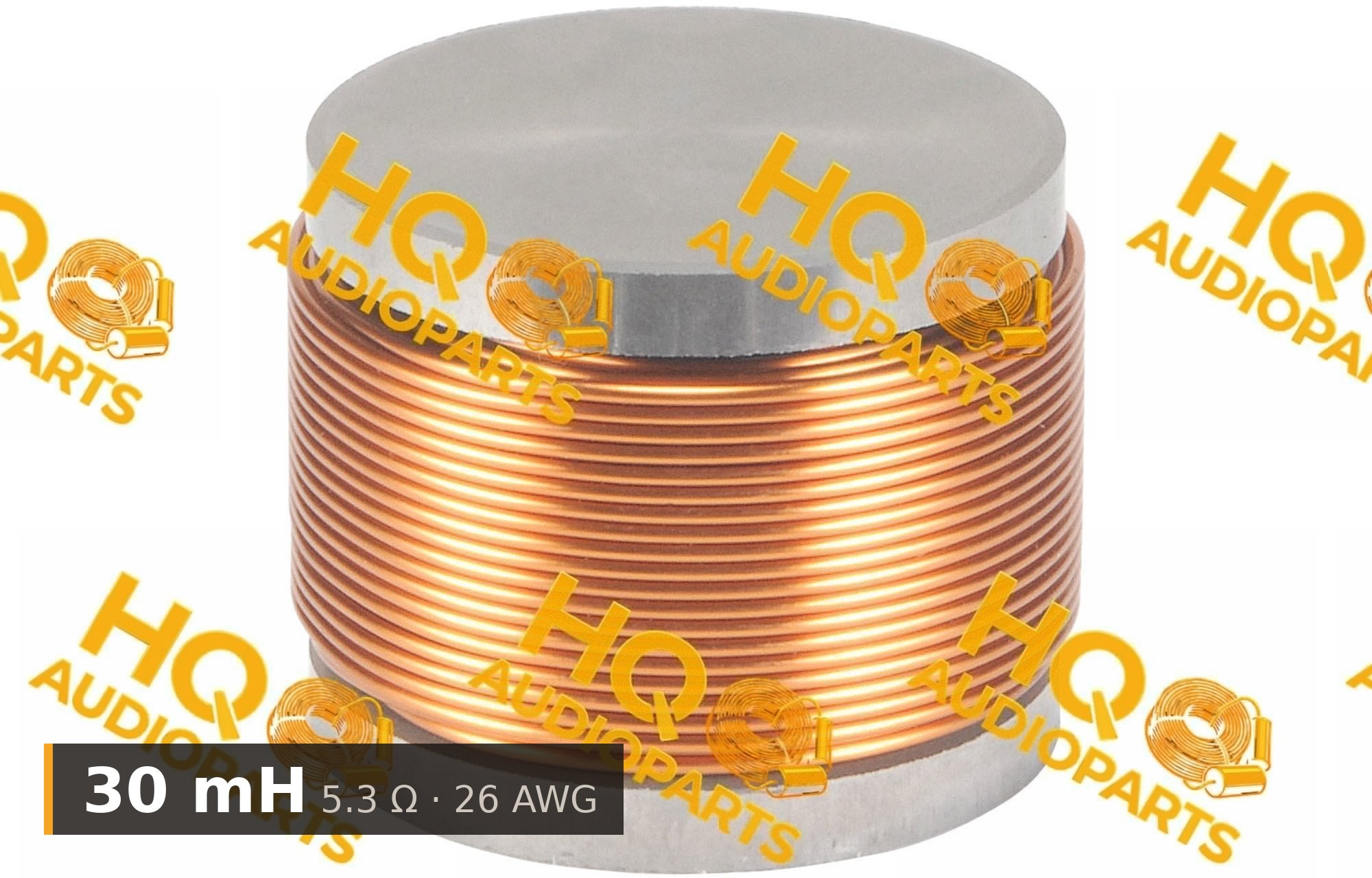 Jantzen Audio 000-5236 | 30 mH | 5,3 ohm | 3% | 26 AWG | H vasmagos tekercs