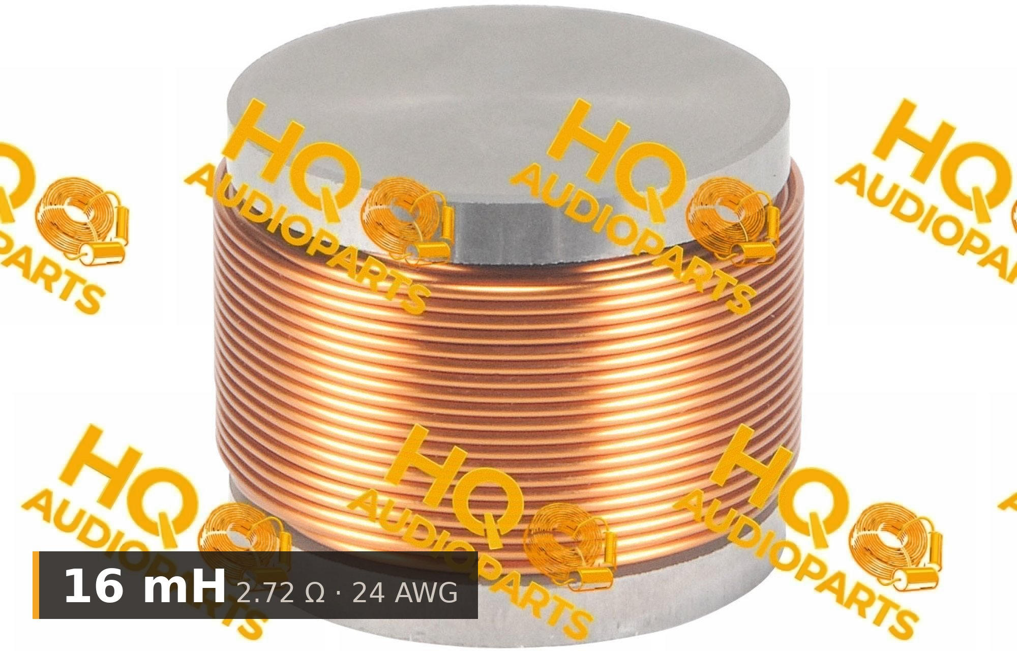 Jantzen Audio 000-5367 | 16 mH | 2,72 ohm | 3% | 24 AWG | H vasmagos tekercs