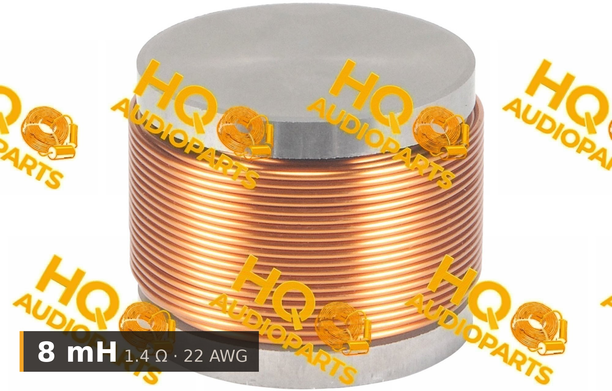 Jantzen Audio 000-5394 | 8 mH | 1,4 ohm | 3% | 22 AWG | H vasmagos tekercs