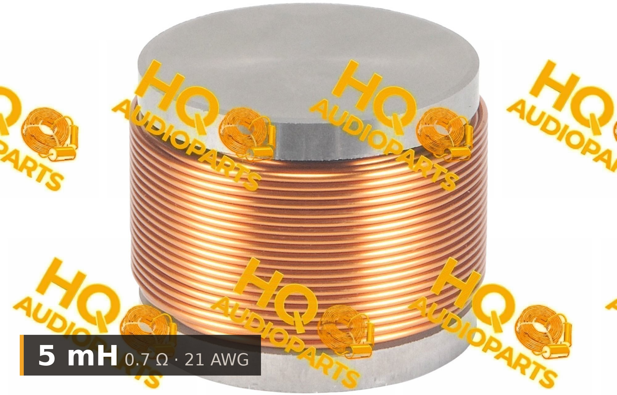 Jantzen Audio 000-5100 | 5 mH | 0.7 Ω | 3% | 21 AWG | Iron Core Coil With Discs