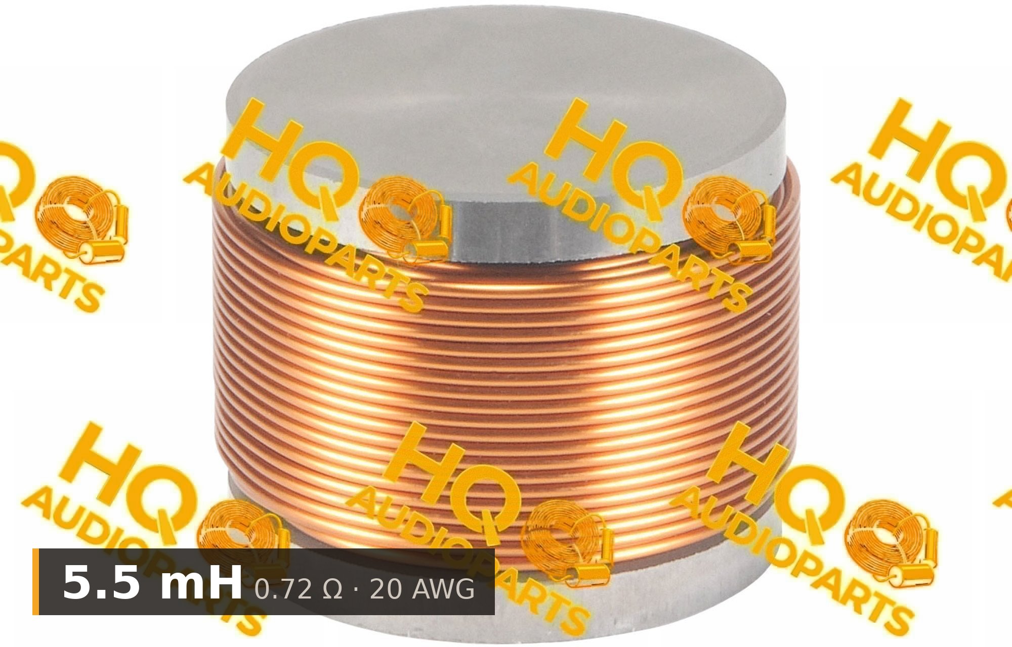 Jantzen Audio 000-5018 | 5,5 mH | 0,72 ohm | 3% | 20 AWG | H vasmagos tekercs