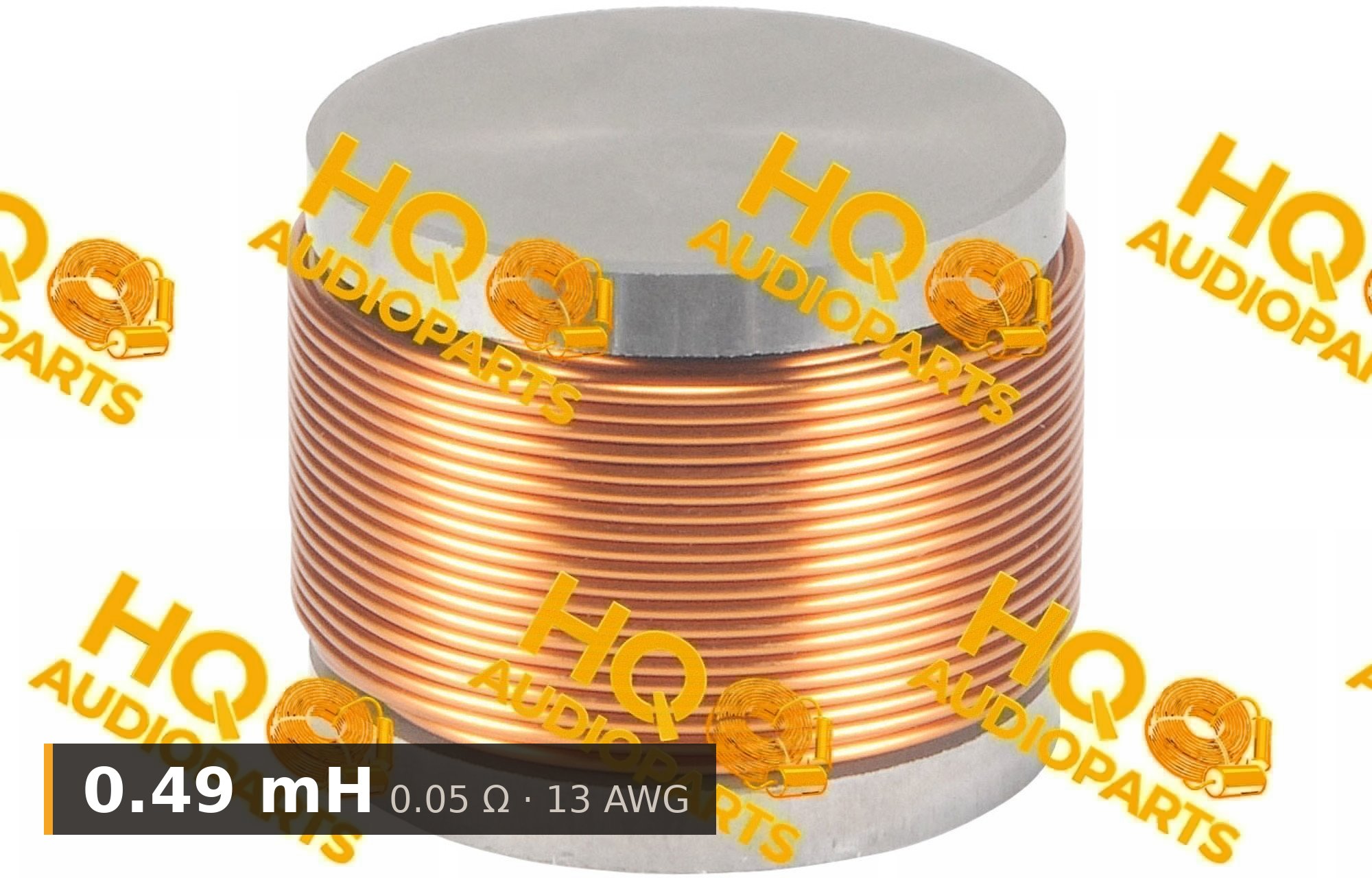 Jantzen Audio 000-5596 | 0,49 mH | 0,05 ohm | 3% | 13 AWG | H vasmagos tekercs