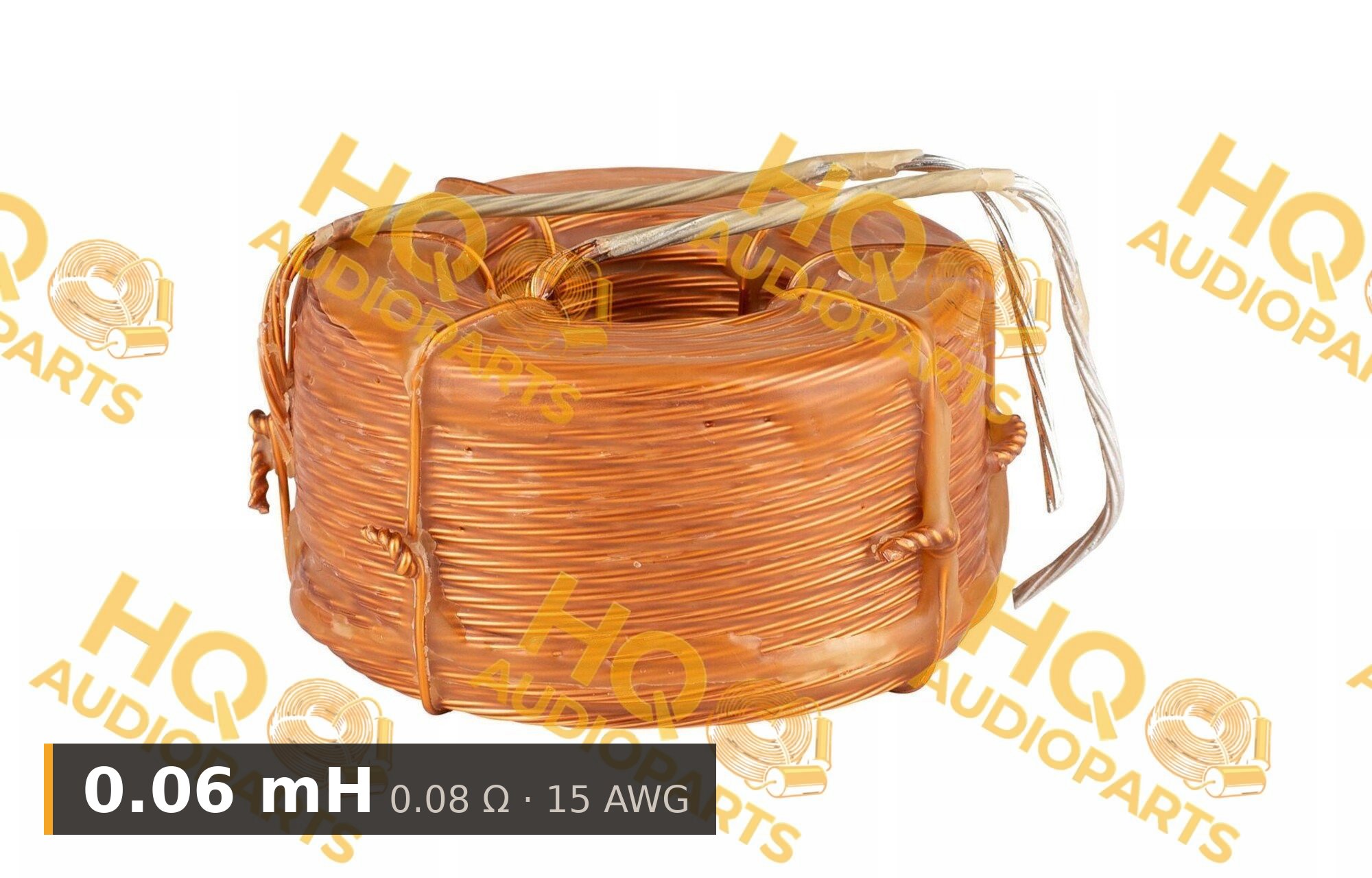 Jantzen Audio 000-L-0006 | 0,06 mH | 0,08 ohm | 3% | 15 AWG | Litz viasztekercs
