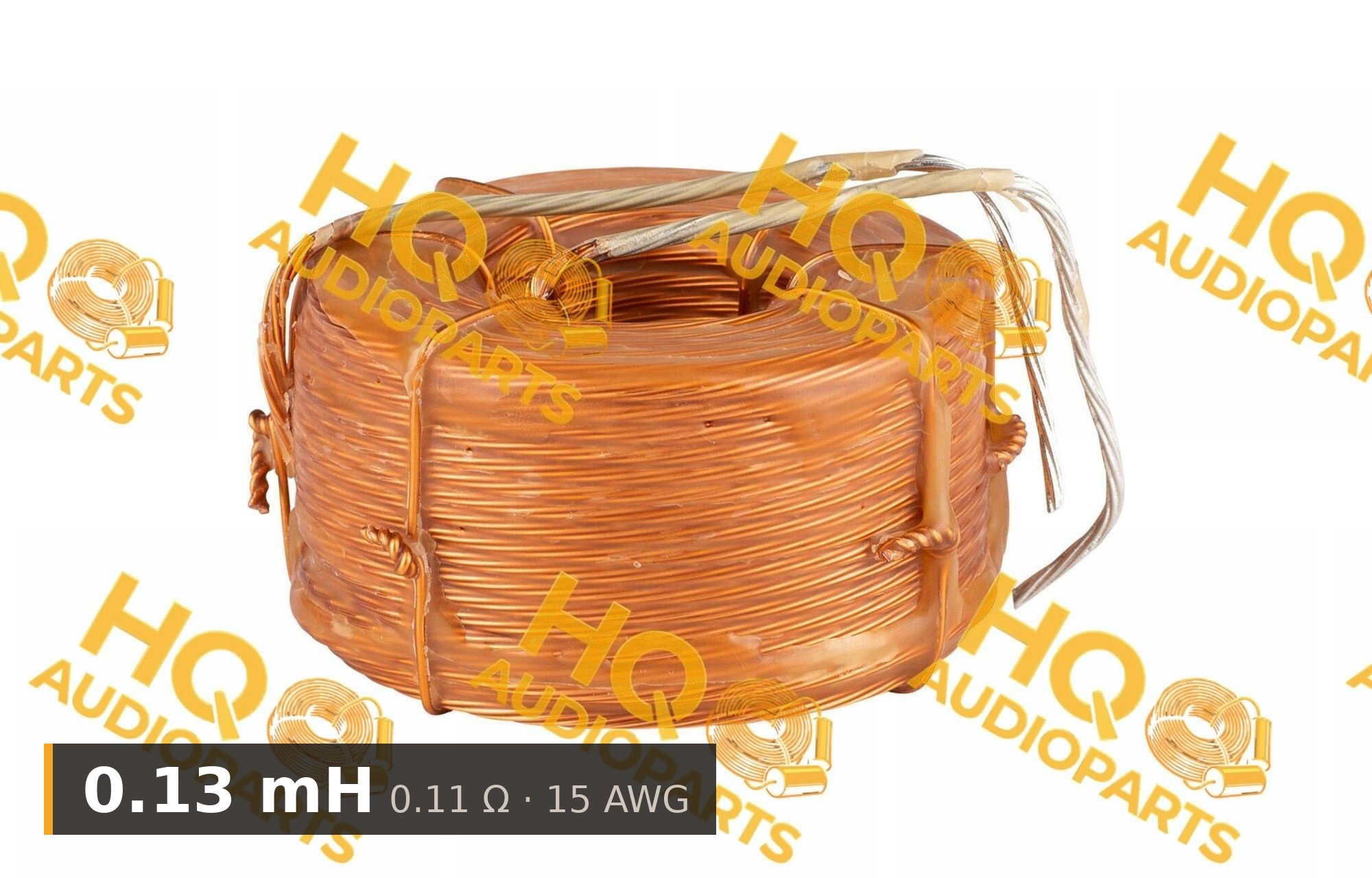 Jantzen Audio 000-L-0013 | 0,13 mH | 0,11 ohm | 3% | 15 AWG | Litz viasztekercs