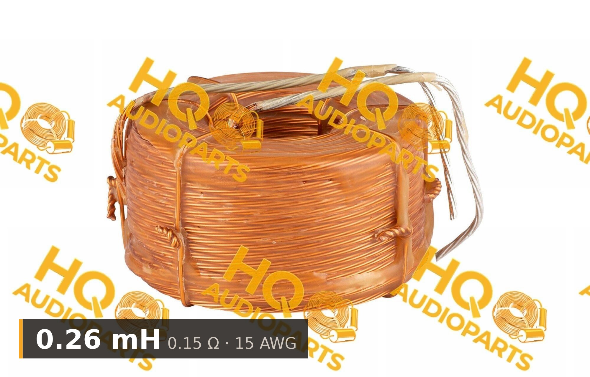 Jantzen Audio 000-L-0026 | 0,26 mH | 0,15 ohm | 3% | 15 AWG | Litz viasztekercs