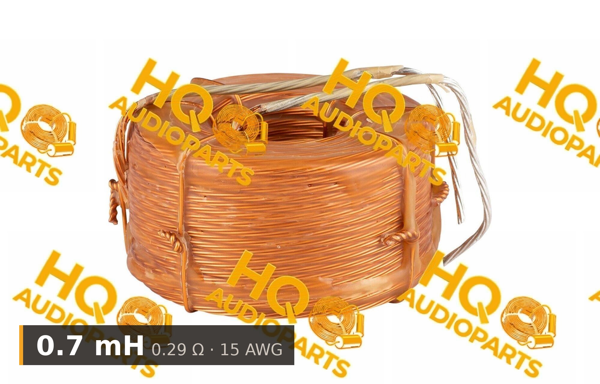 Jantzen Audio 000-L-0070 | 0.7 mH | 0.29 Ω | 3% | 15 AWG | Litz Wire Wax Coil