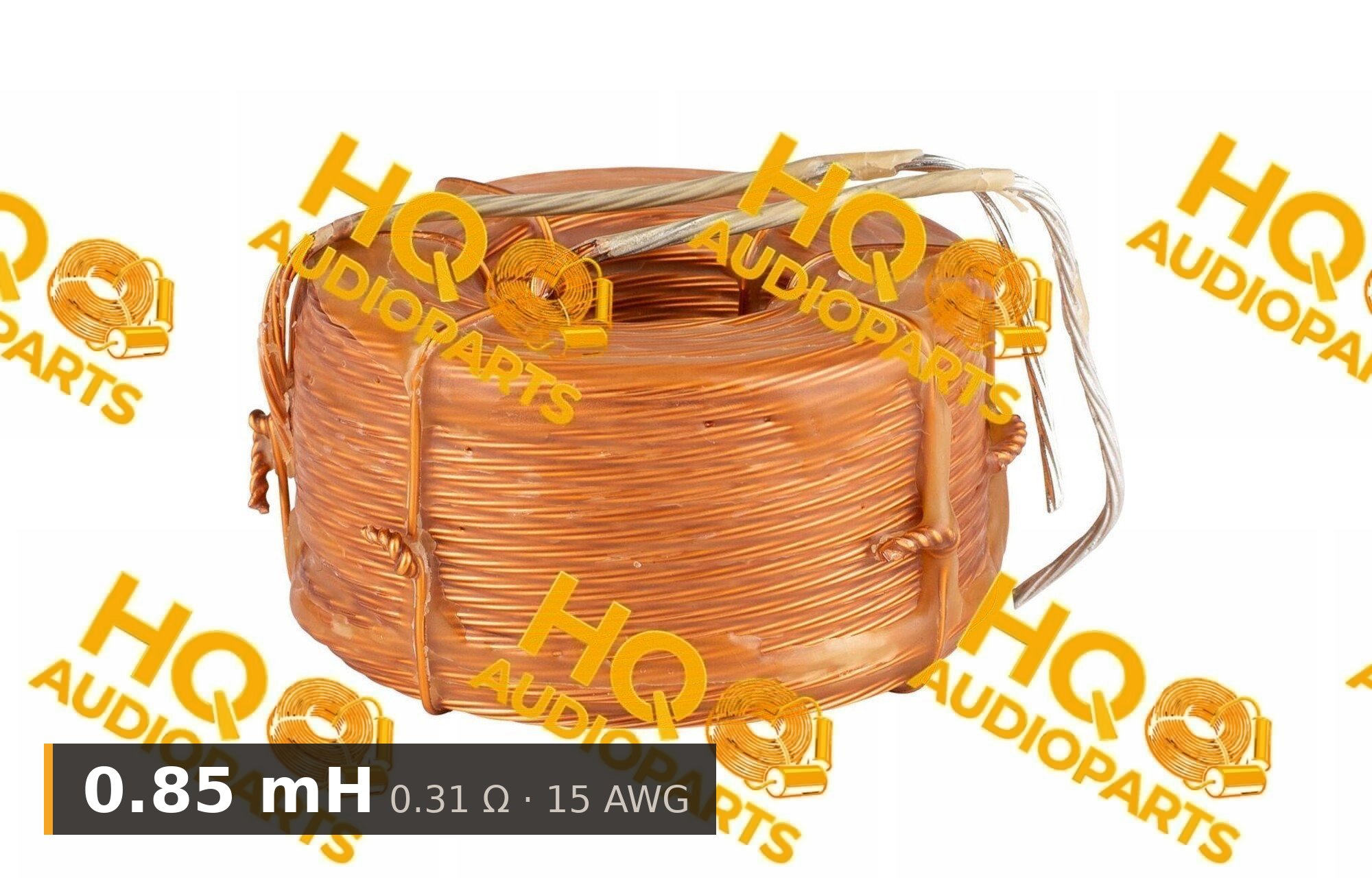 Jantzen Audio 000-L-0085 | 0,85 mH | 0,31 ohm | 3% | 15 AWG | Litz viasztekercs