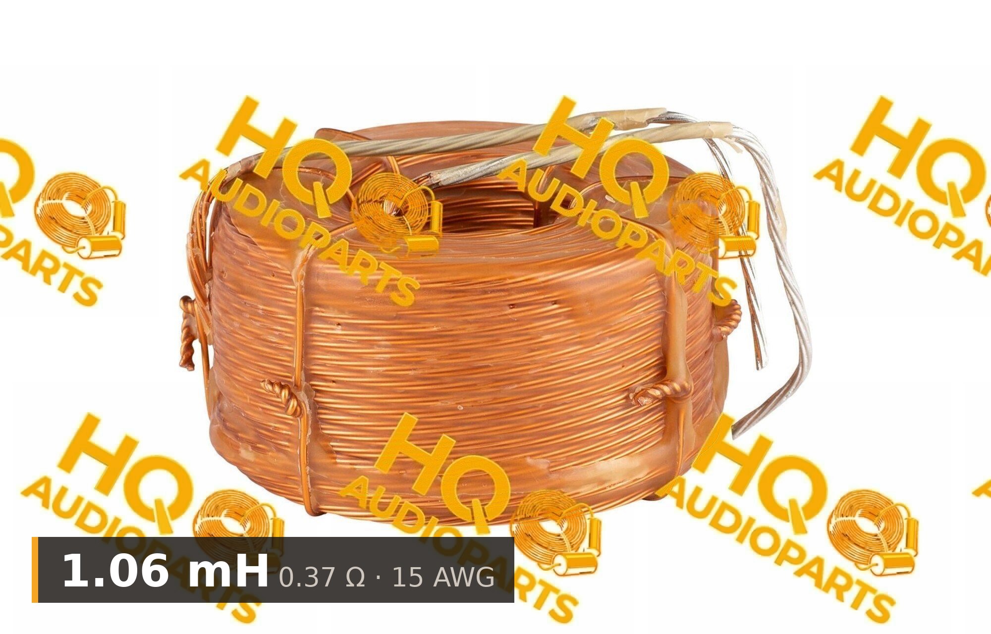 Jantzen Audio 000-L-0106 | 1,06 mH | 0,37 ohm | 3% | 15 AWG | Litz viasztekercs