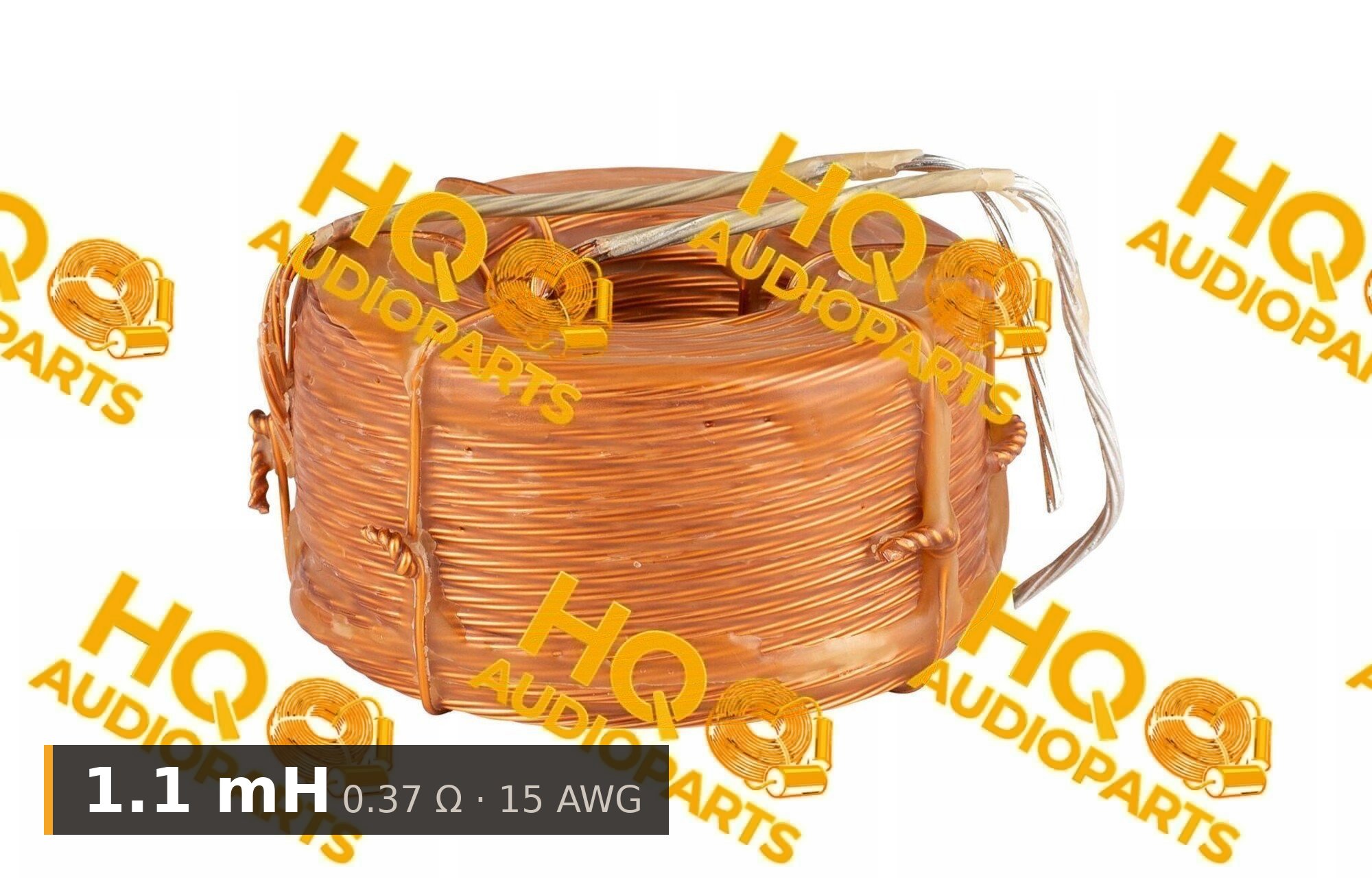Jantzen Audio 000-L-0110 | 1,1 mH | 0,37 ohm | 3% | 15 AWG | Litz viasztekercs