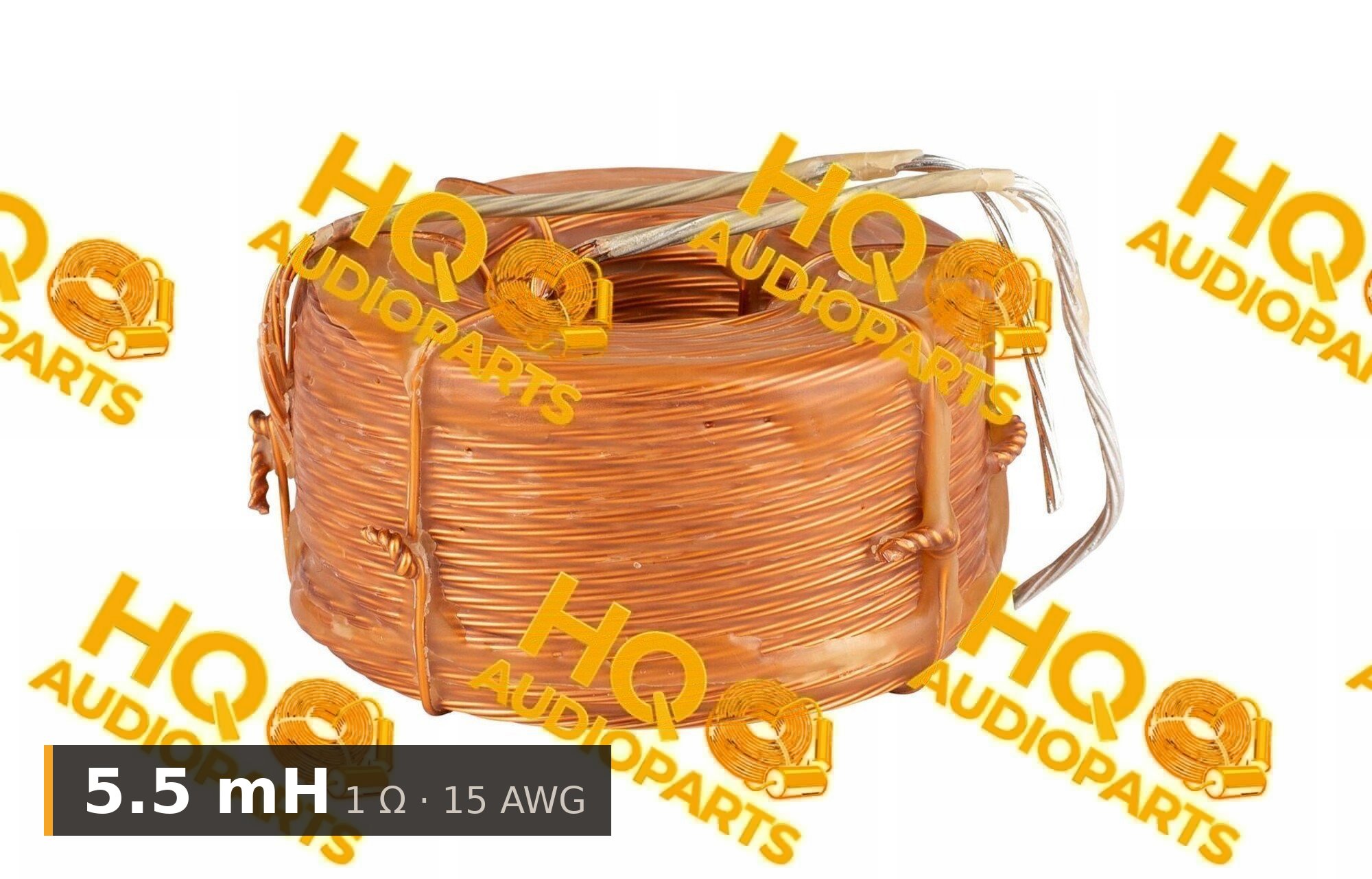 Jantzen Audio 000-L-0550 | 5,5 mH | 1 ohm | 3% | 15 AWG | Litz viasztekercs