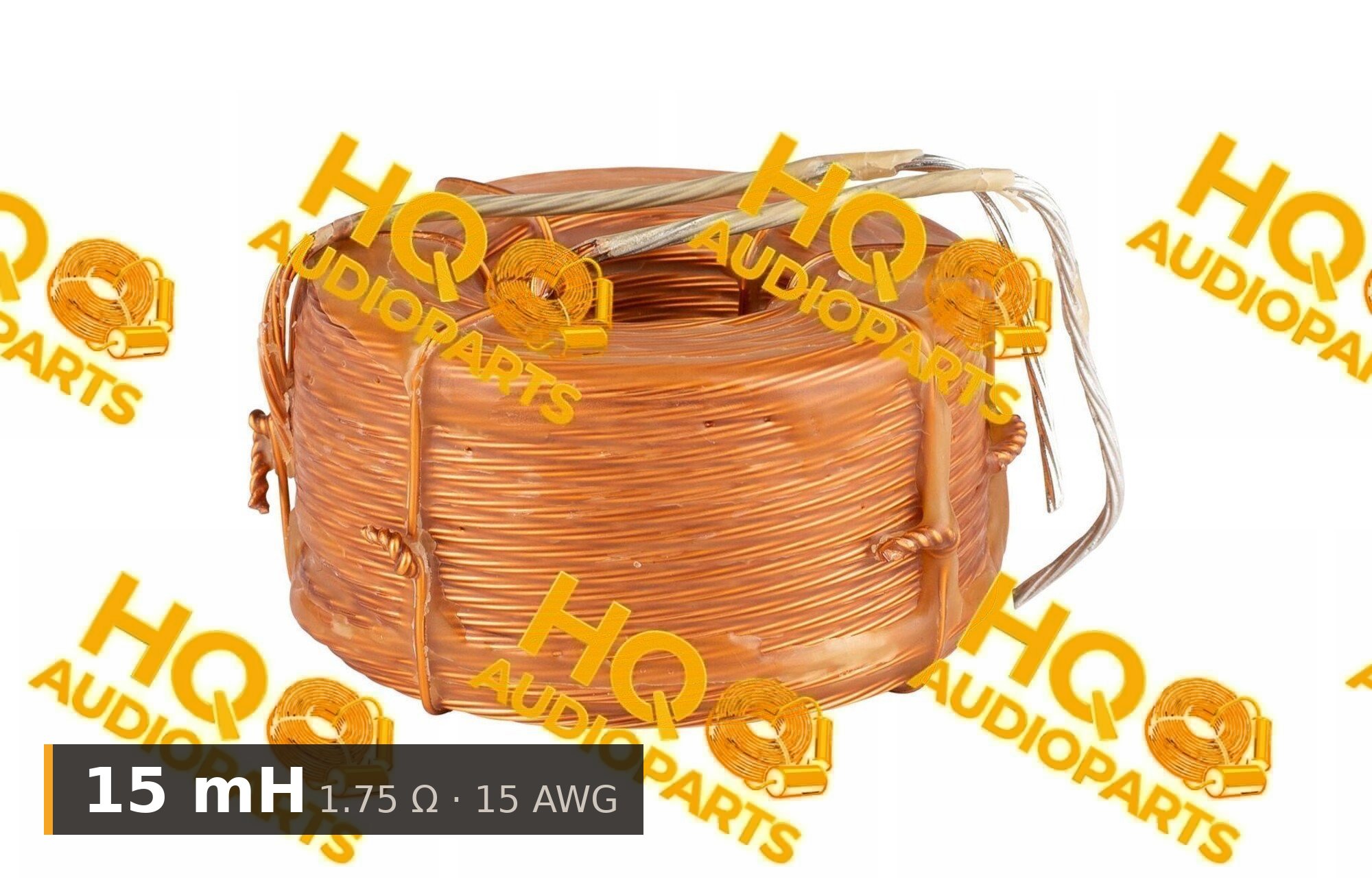 Jantzen Audio 000-L-1500 | 15 mH | 1.75 Ω | 3% | 15 AWG | Litz Wire Wax Coil