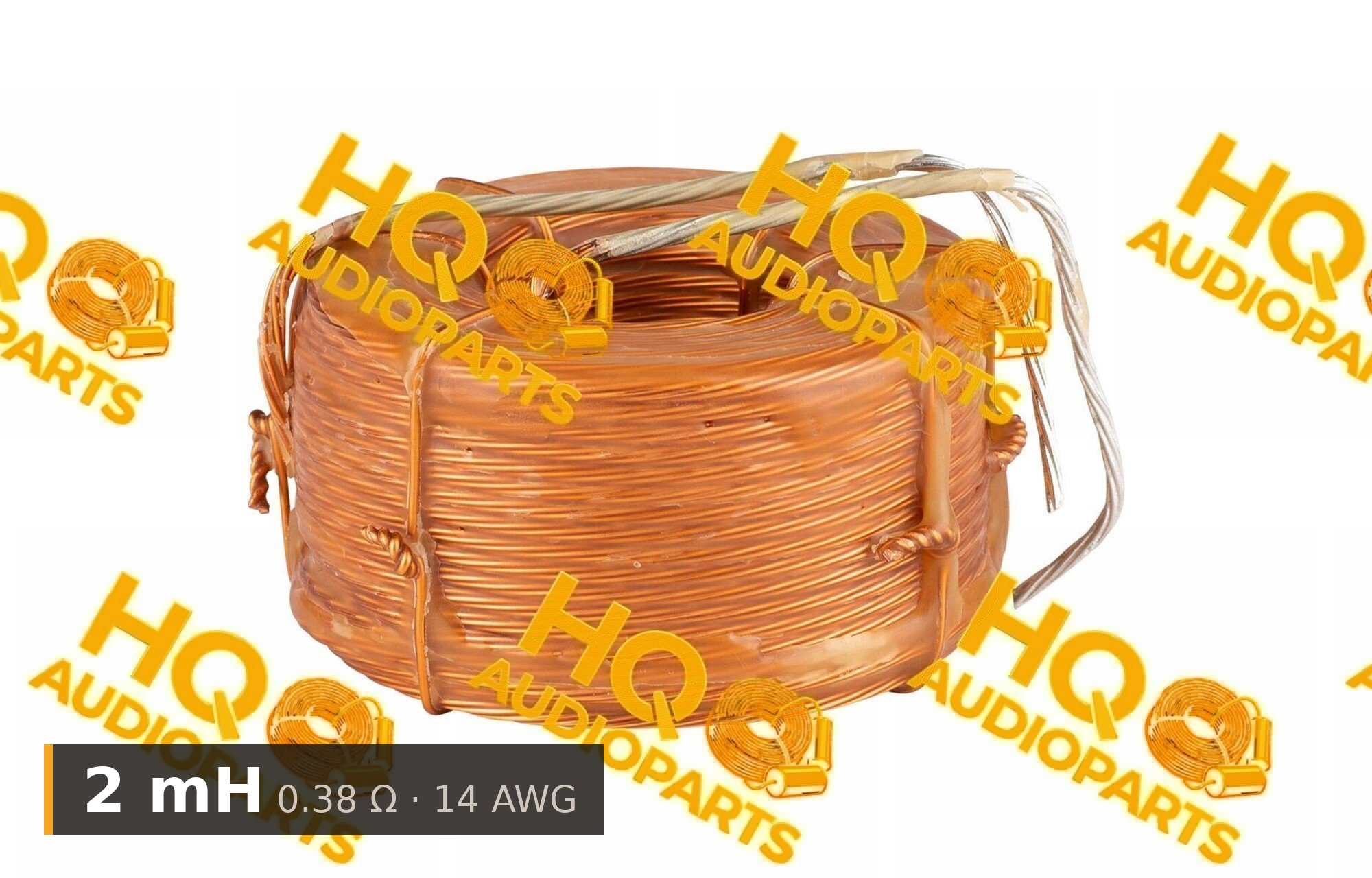Jantzen Audio 000-L.14-0200 | 2 mH | 0,38 ohm | 3% | 14 AWG | Litz viasztekercs