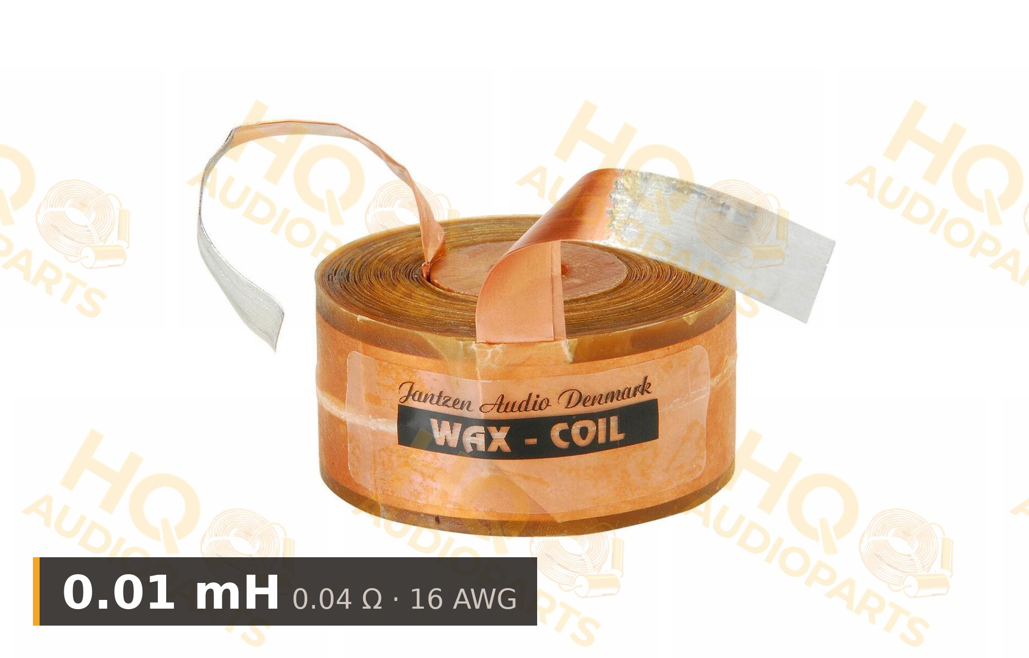 Jantzen Audio 000-85191 | 0,01 mH | 0,04 ohm | 2% | 16 AWG | impregnált rézfóliatekercs