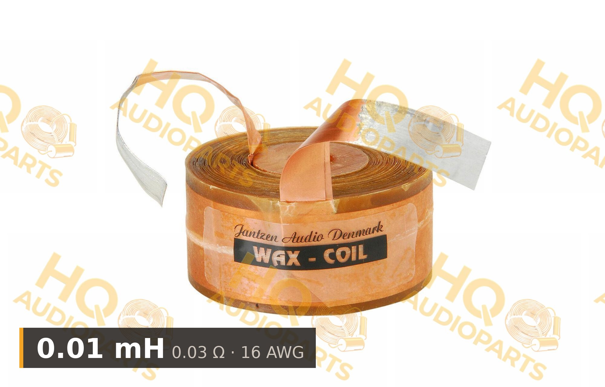 Jantzen Audio 000-851914 | 0,01 mH | 0,03 ohm | 2% | 16 AWG | impregnált rézfóliatekercs