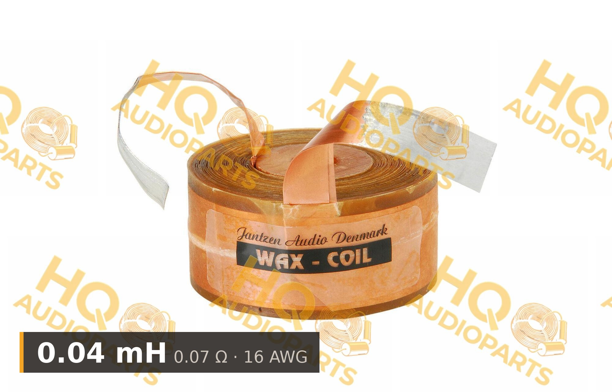 Jantzen Audio 000-85193 | 0,04 mH | 0,07 ohm | 2% | 16 AWG | impregnált rézfóliatekercs