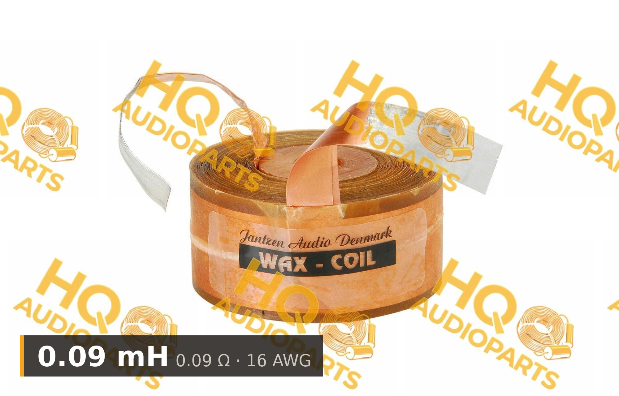Jantzen Audio 000-85199 | 0,09 mH | 0,09 ohm | 2% | 16 AWG | impregnált rézfóliatekercs