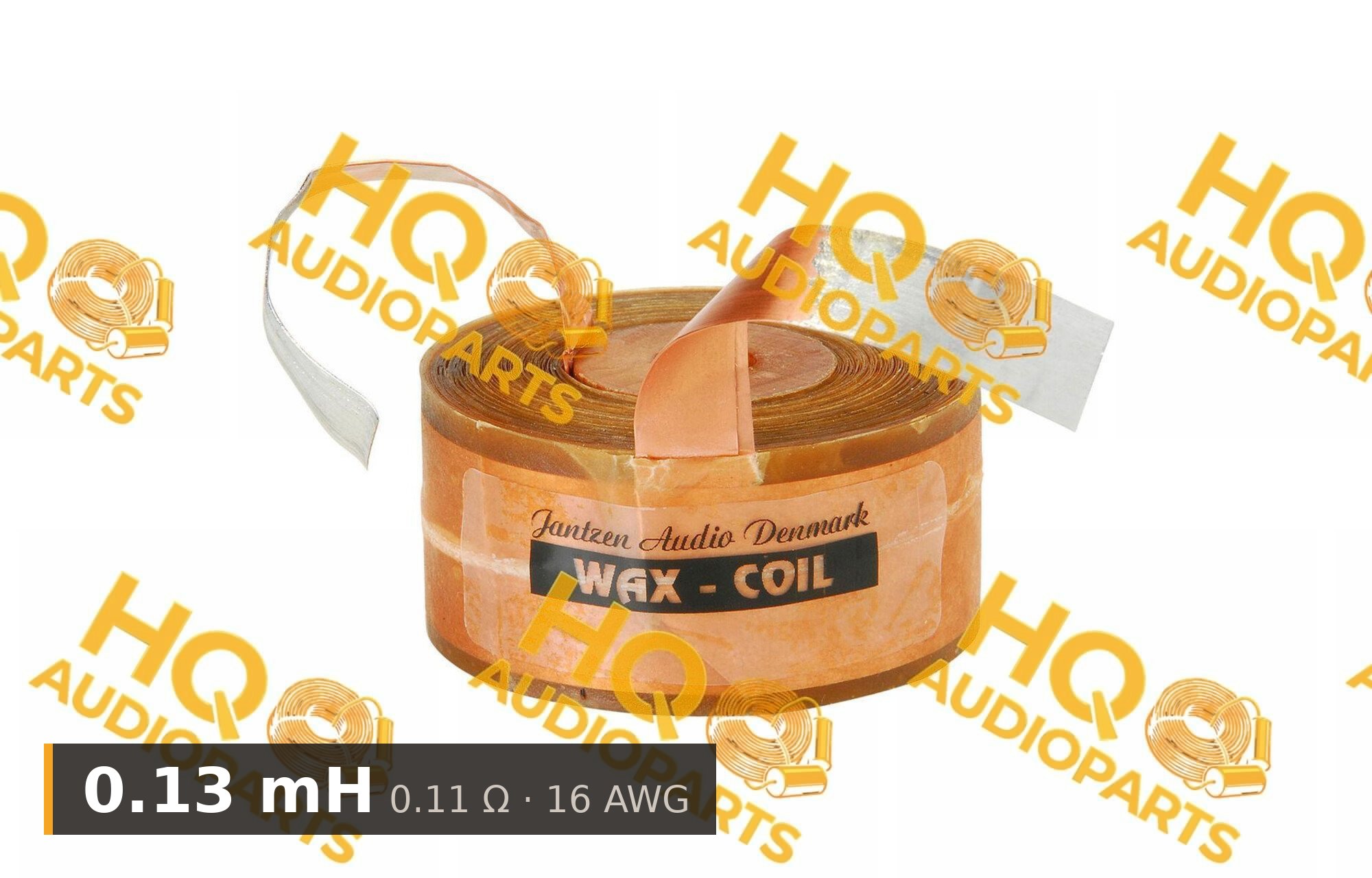 Jantzen Audio 000-85256 | 0,13 mH | 0,11 ohm | 2% | 16 AWG | impregnált rézfóliatekercs