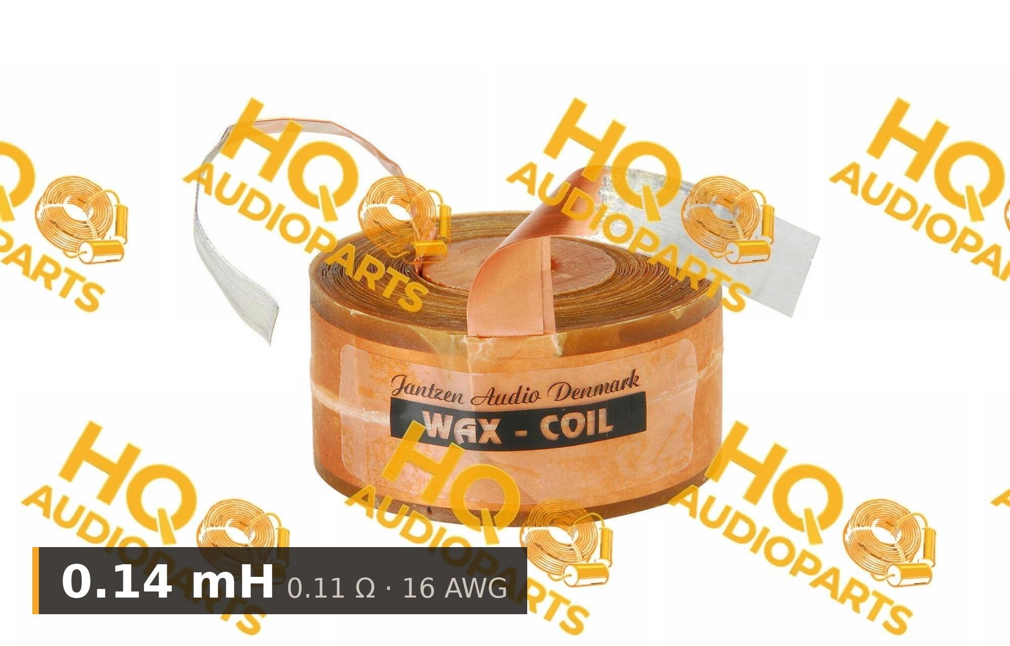Jantzen Audio 000-8527 | 0,14 mH | 0,11 ohm | 2% | 16 AWG | impregnált rézfóliatekercs