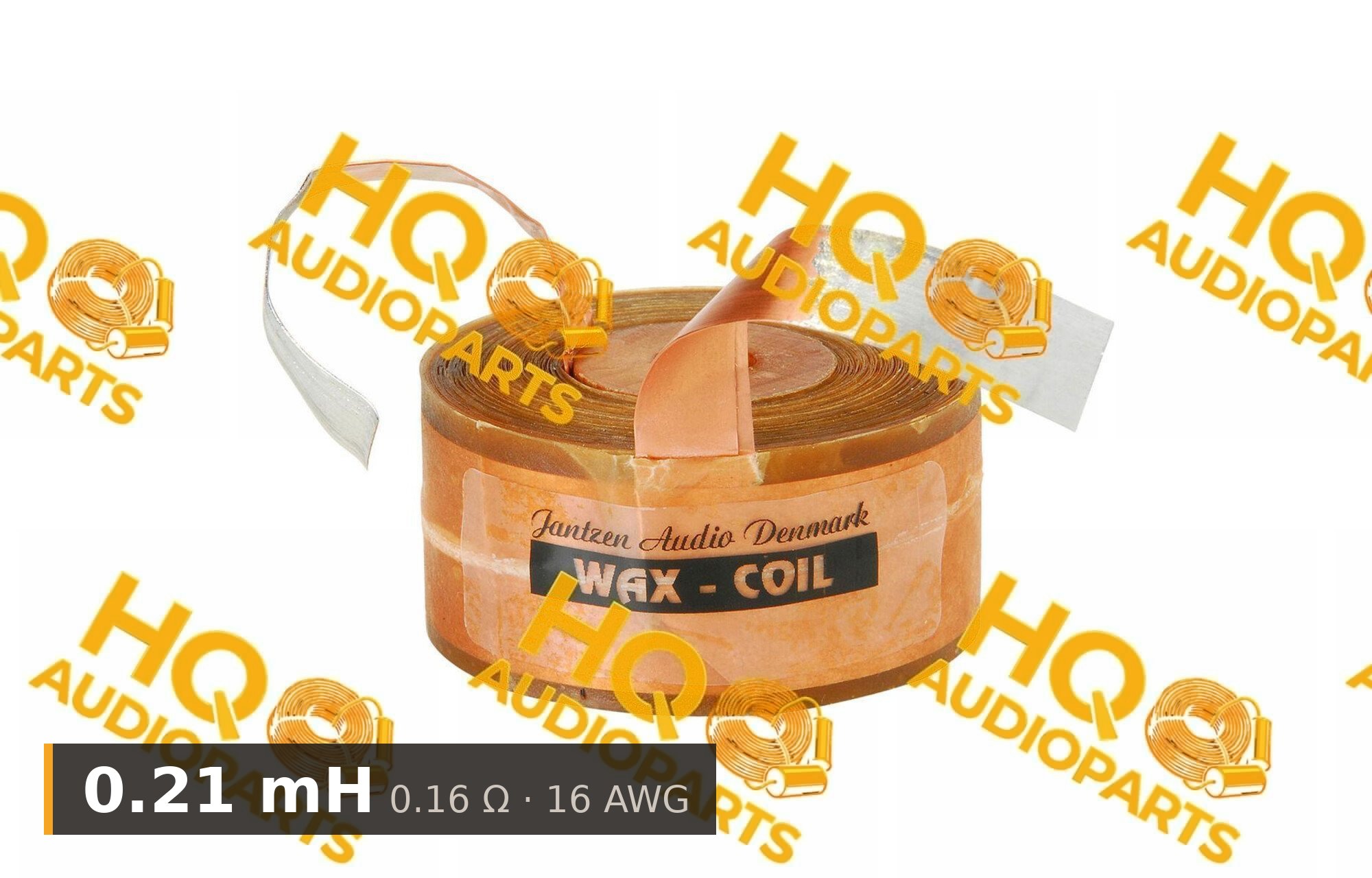 Jantzen Audio 000-85375 | 0,21 mH | 0,16 ohm | 2% | 16 AWG | impregnált rézfóliatekercs