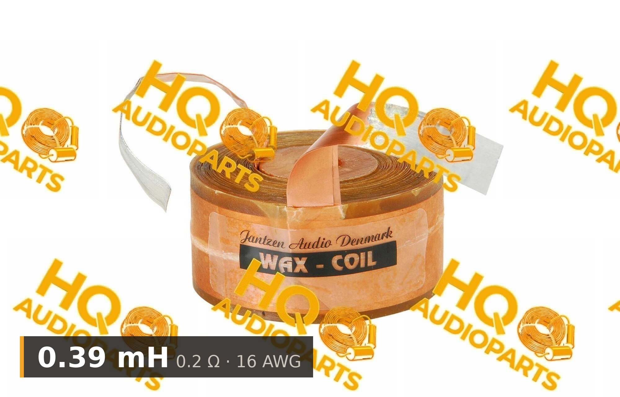 Jantzen Audio 000-85625 | 0,39 mH | 0,2 ohm | 2% | 16 AWG | impregnált rézfóliatekercs