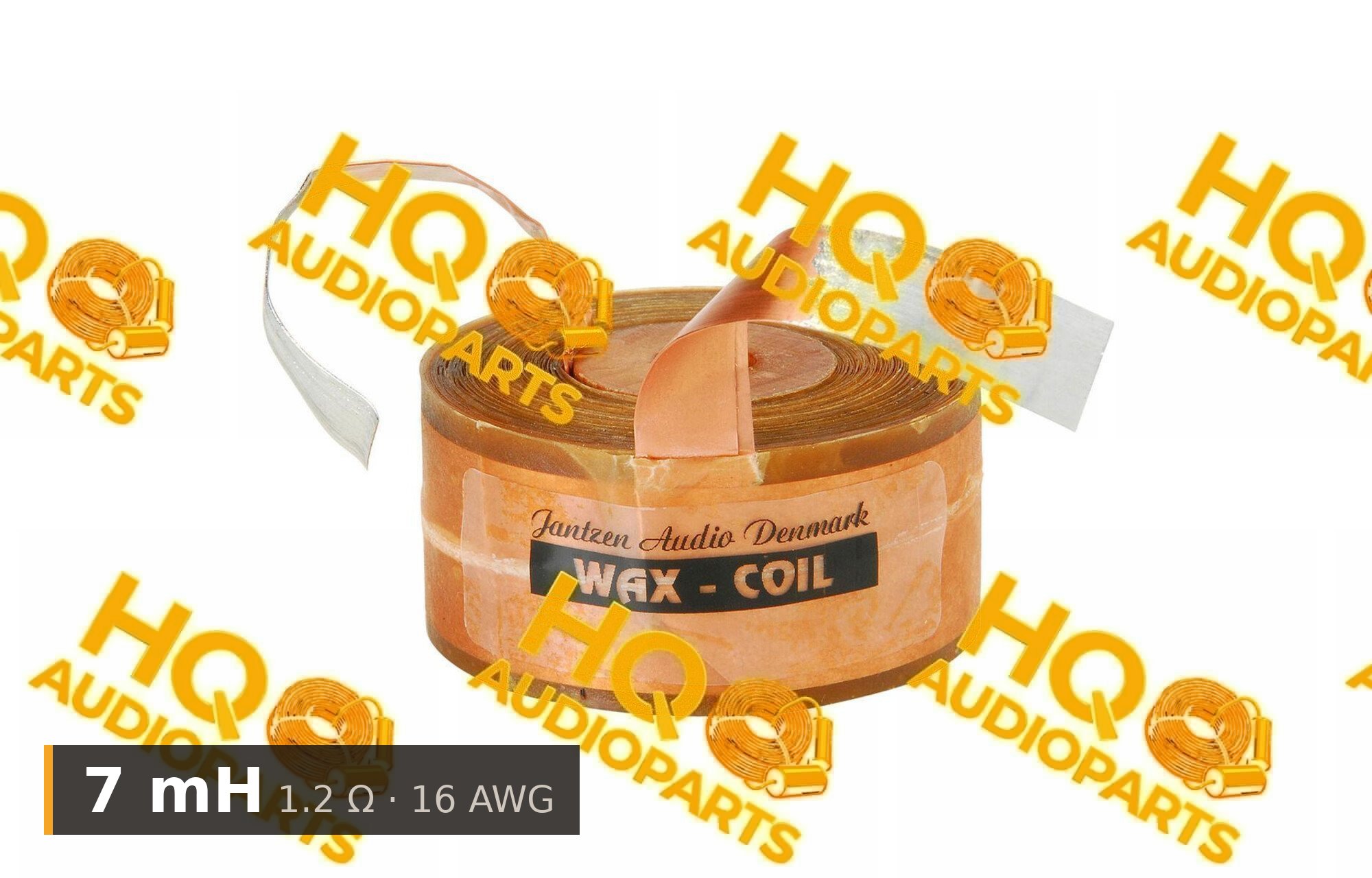 Jantzen Audio 000-8772 | 7 mH | 1,2 ohm | 2% | 16 AWG | impregnált rézfóliatekercs