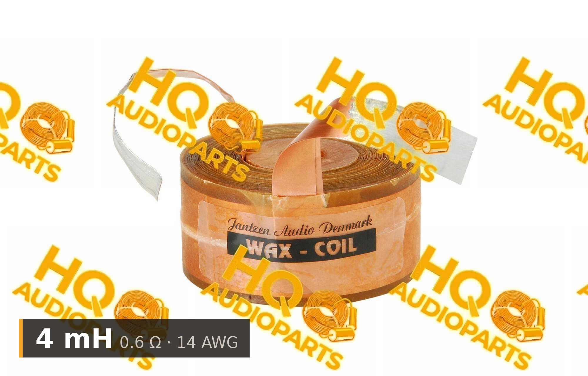 Jantzen Audio 000-8461 | 4 mH | 0,6 ohm | 2% | 14 AWG | impregnált rézfóliatekercs