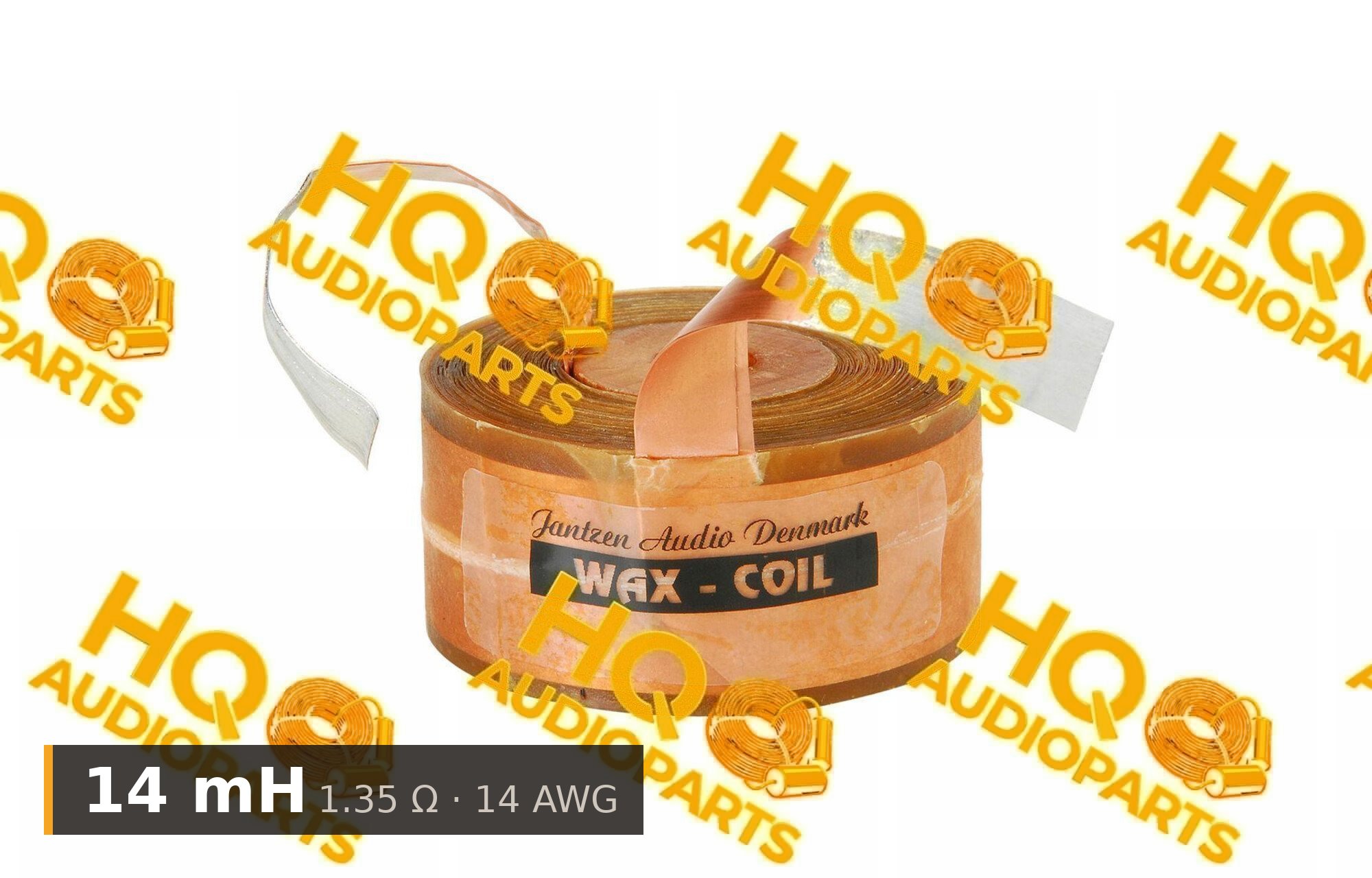 Jantzen Audio 000-8518 | 14 mH | 1,35 ohm | 5% | 14 AWG | impregnált rézfóliatekercs